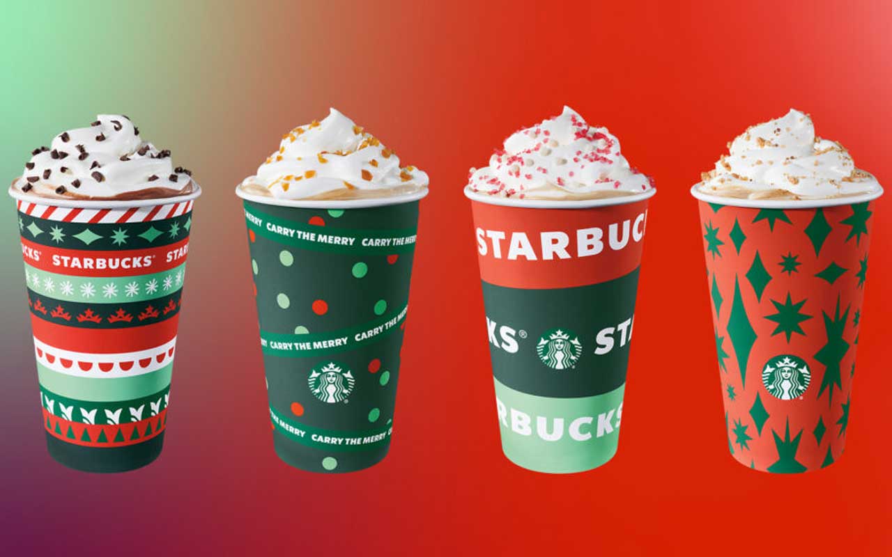 Christmas comes early at Starbucks with its new holiday cup designs