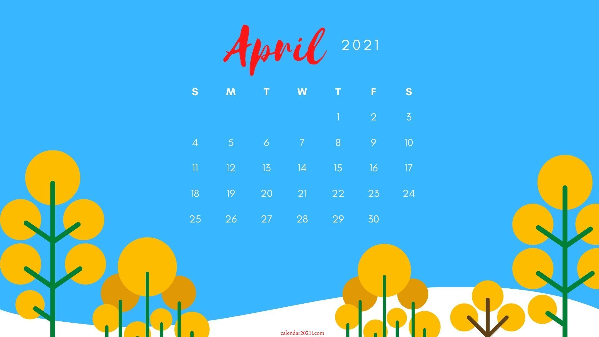 April 2021 Calendar HD Wallpaper Free Download