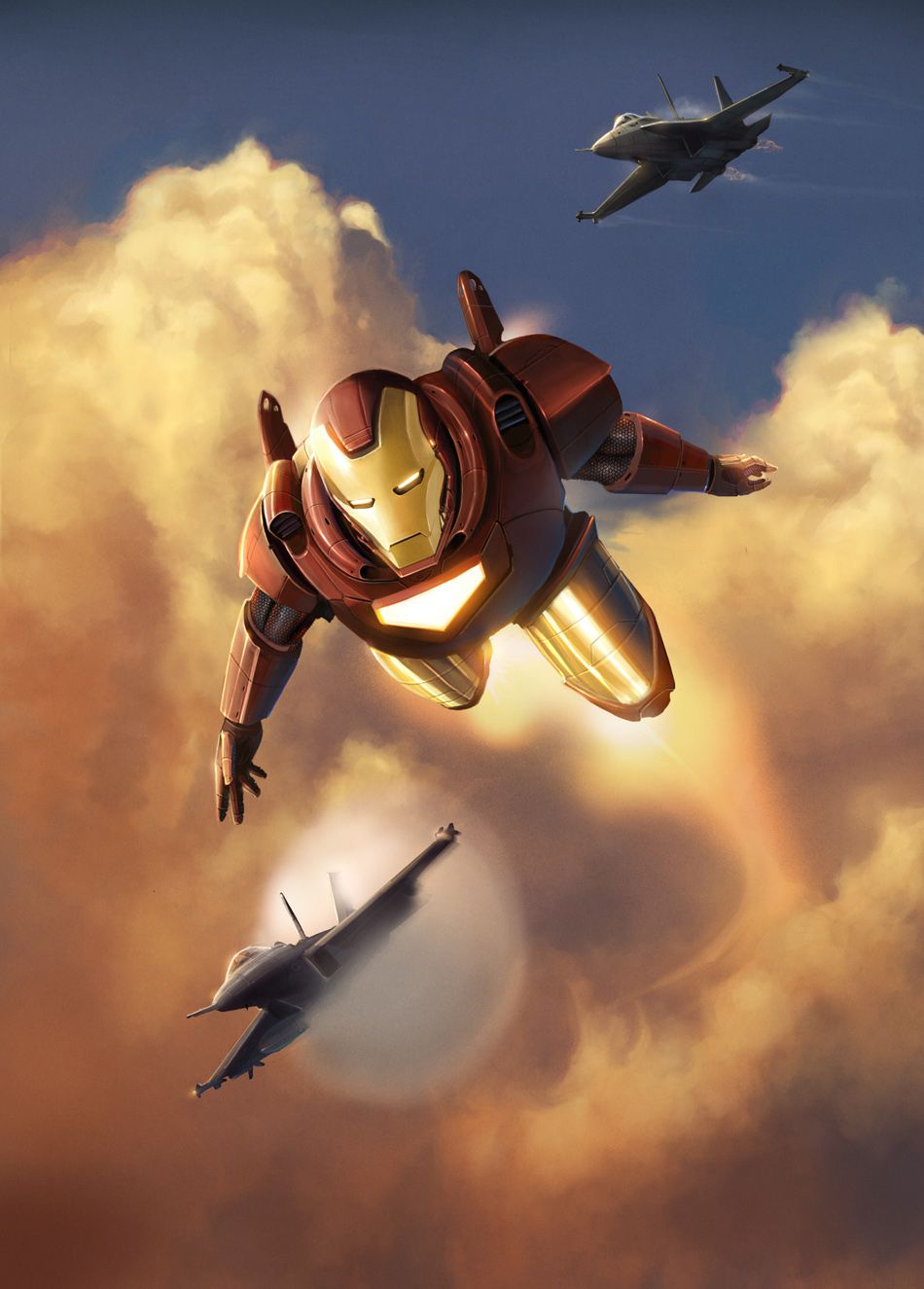 Iron Man Flying Wallpaper