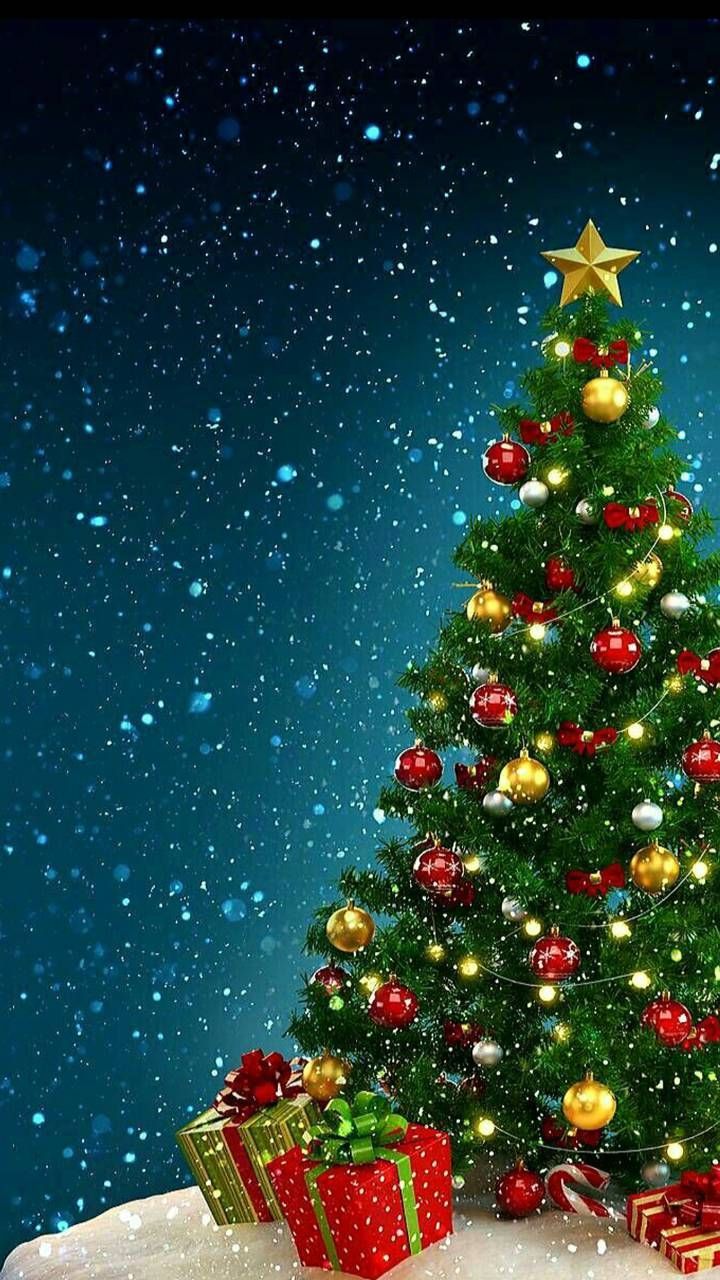 Download Christmas tree Wallpaper by georgekev now. Browse million. Christmas wallpaper free, Merry christmas wallpaper, Christmas wallpaper