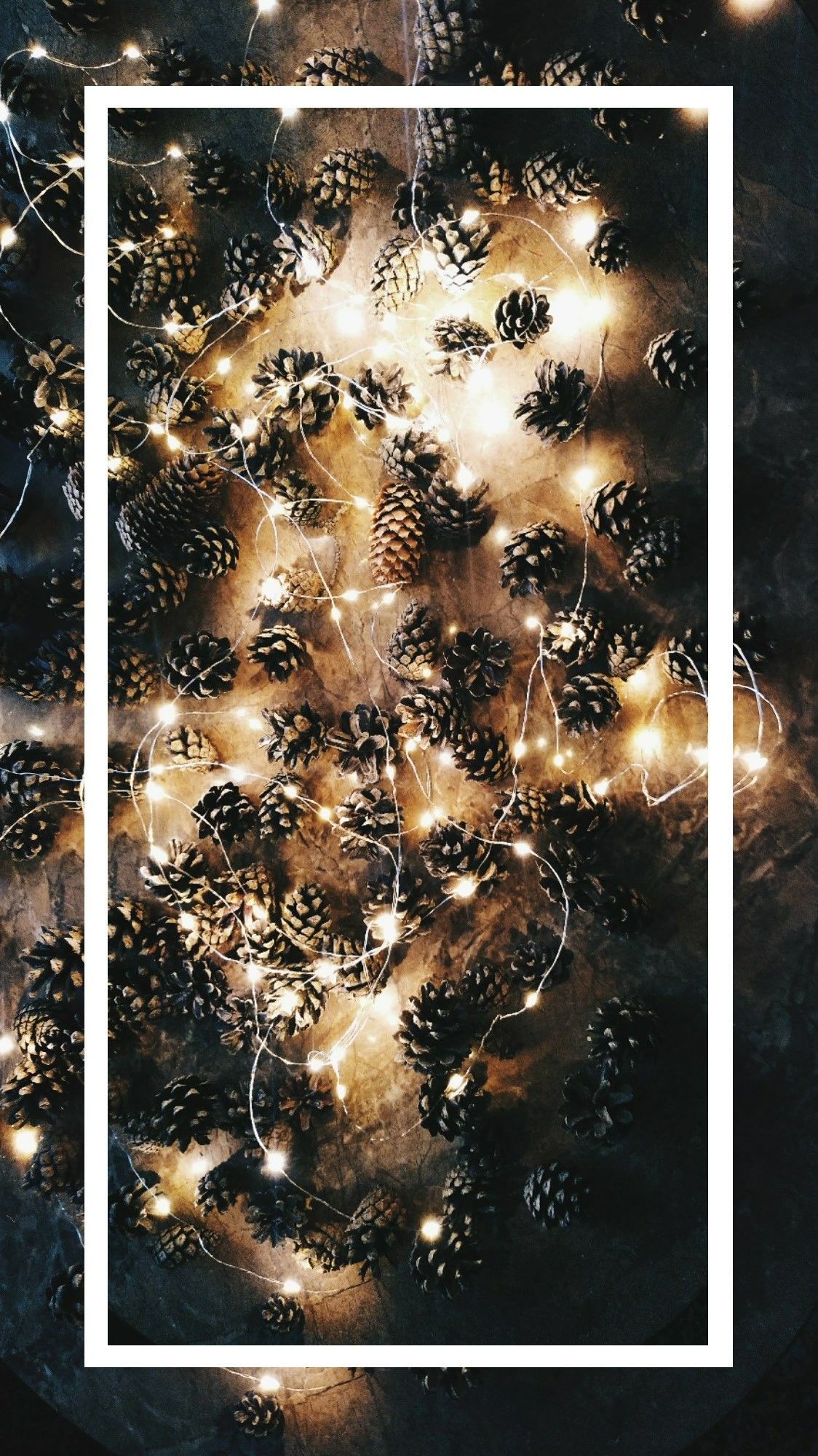 X Mas Cozy Christmas Lights Pinecone Christmas Wallpaper For Iphone. Wallpaper Iphone Christmas, Lit Wallpaper, Xmas Lights