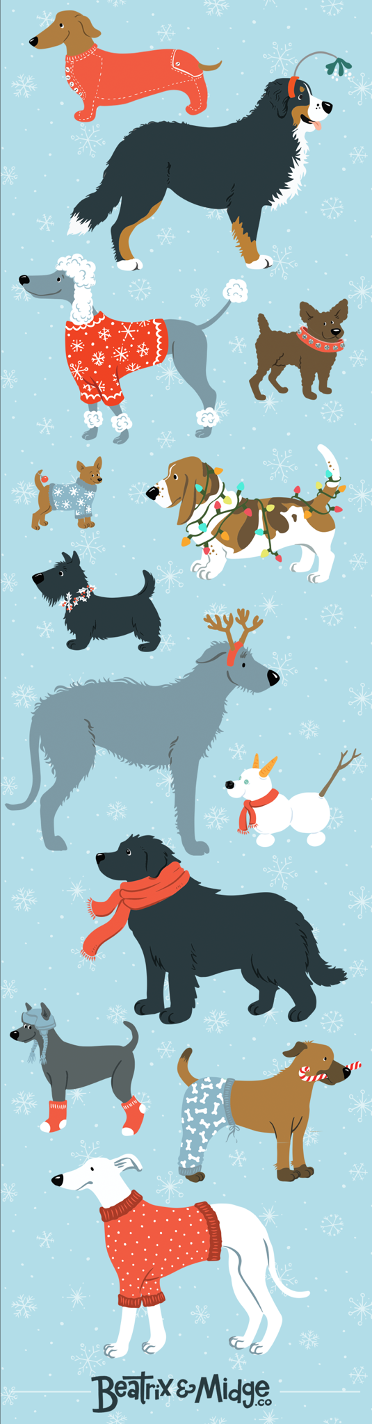 iPhone Christmas Wallpaper Dog