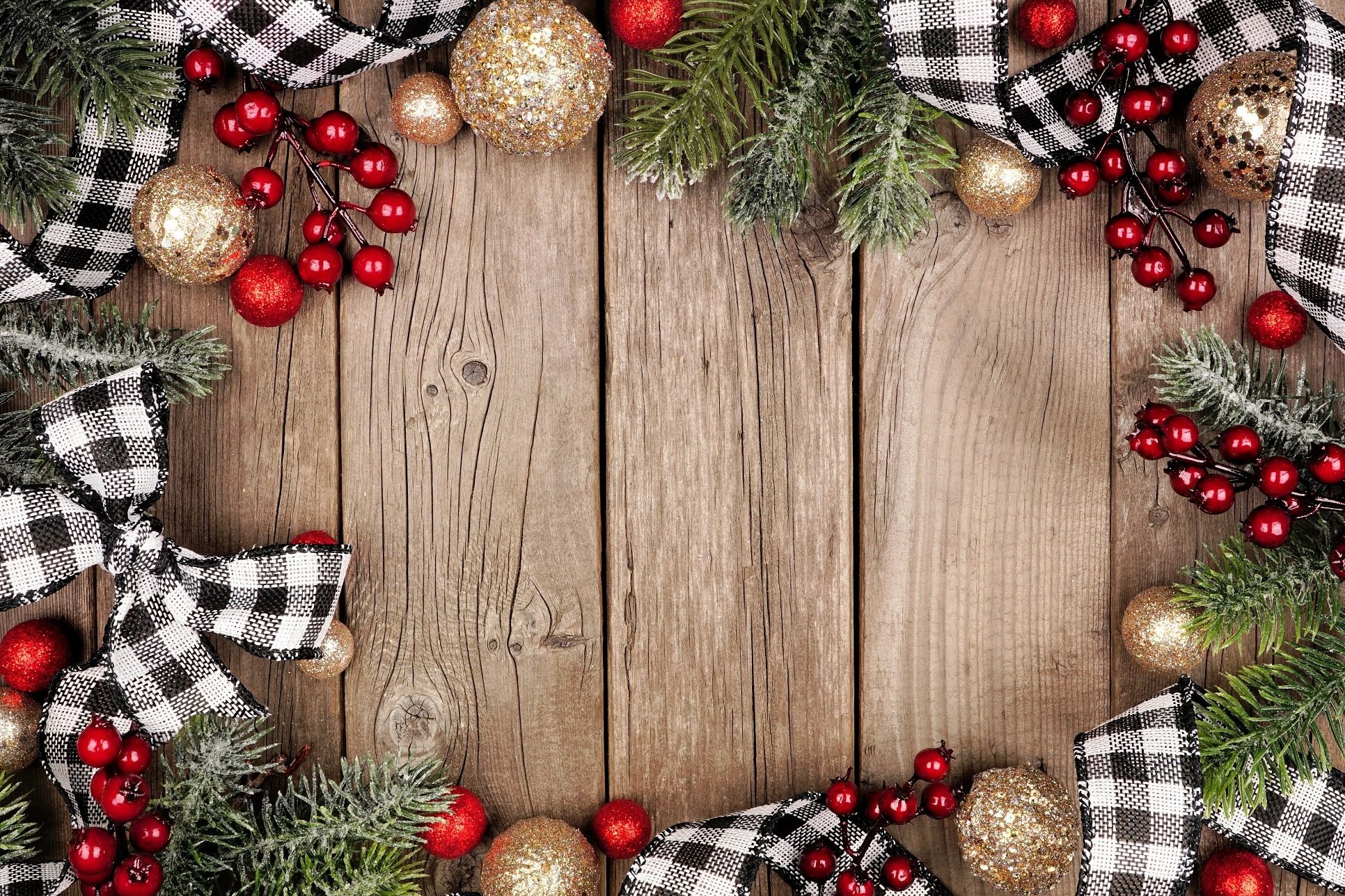 Rustic Christmas Desktop Wallpaper - Photos Cantik
