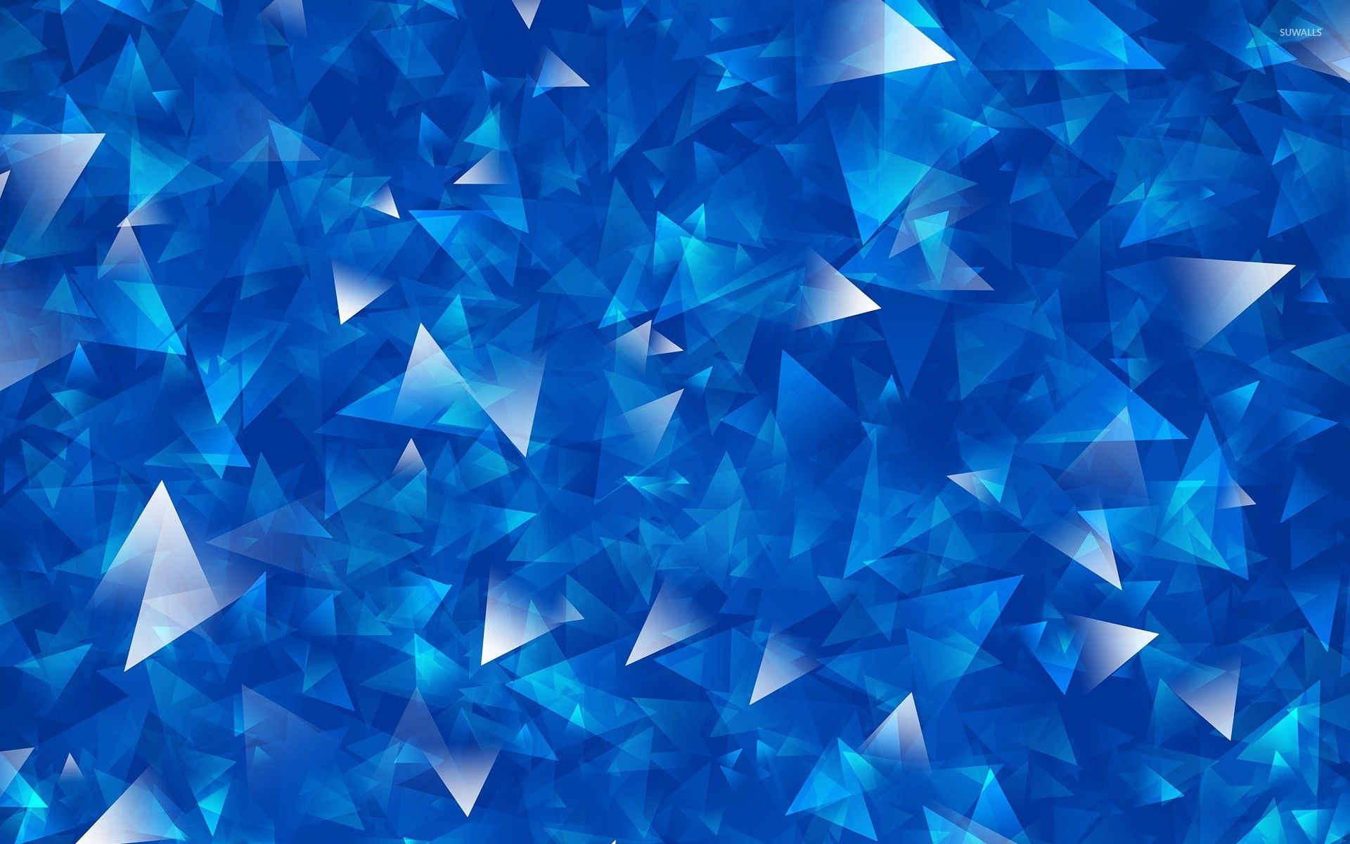 Overlapping blue and silver triangles wallpaper wallpaper
