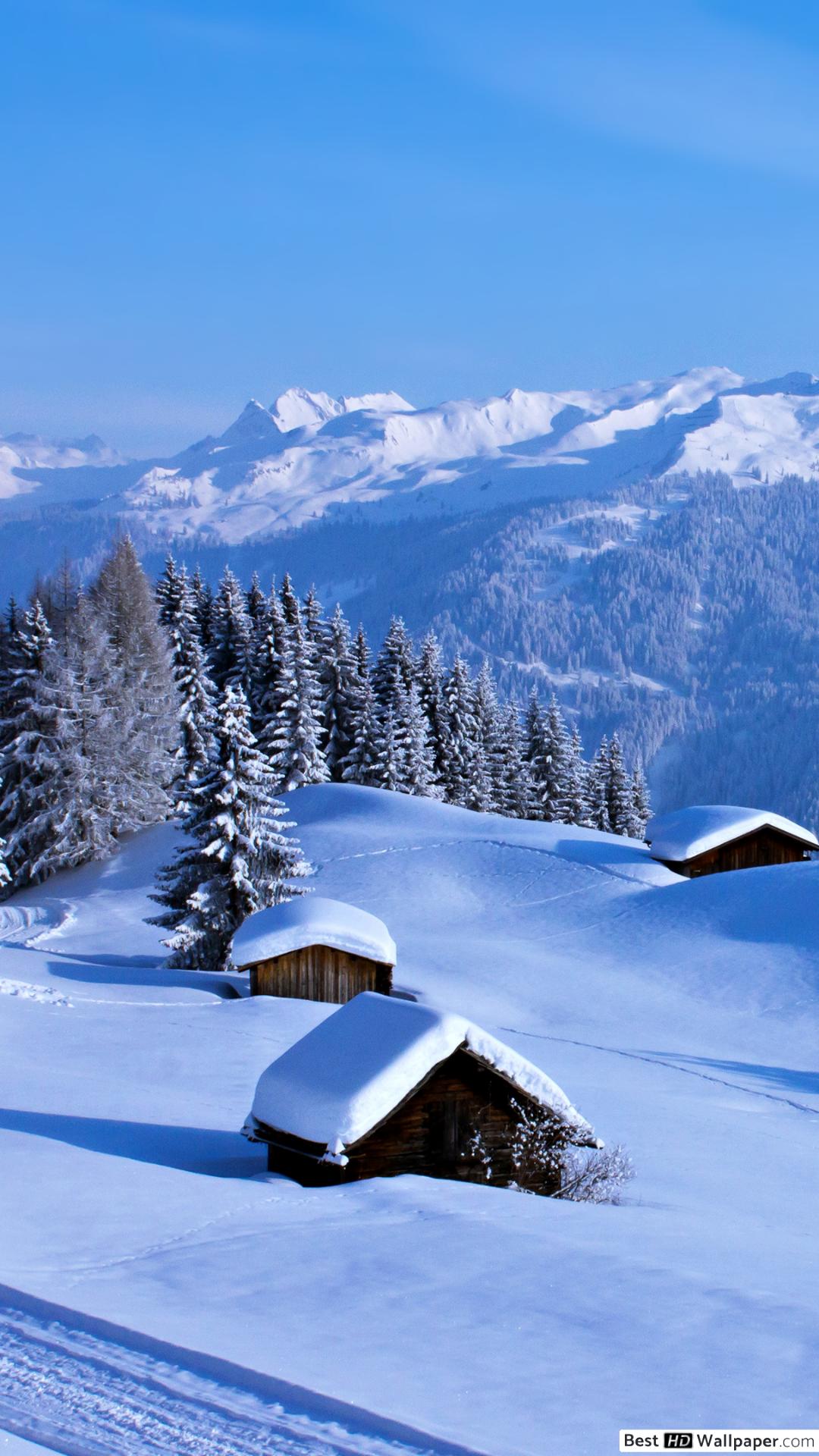 Countryside in winter HD wallpaper download