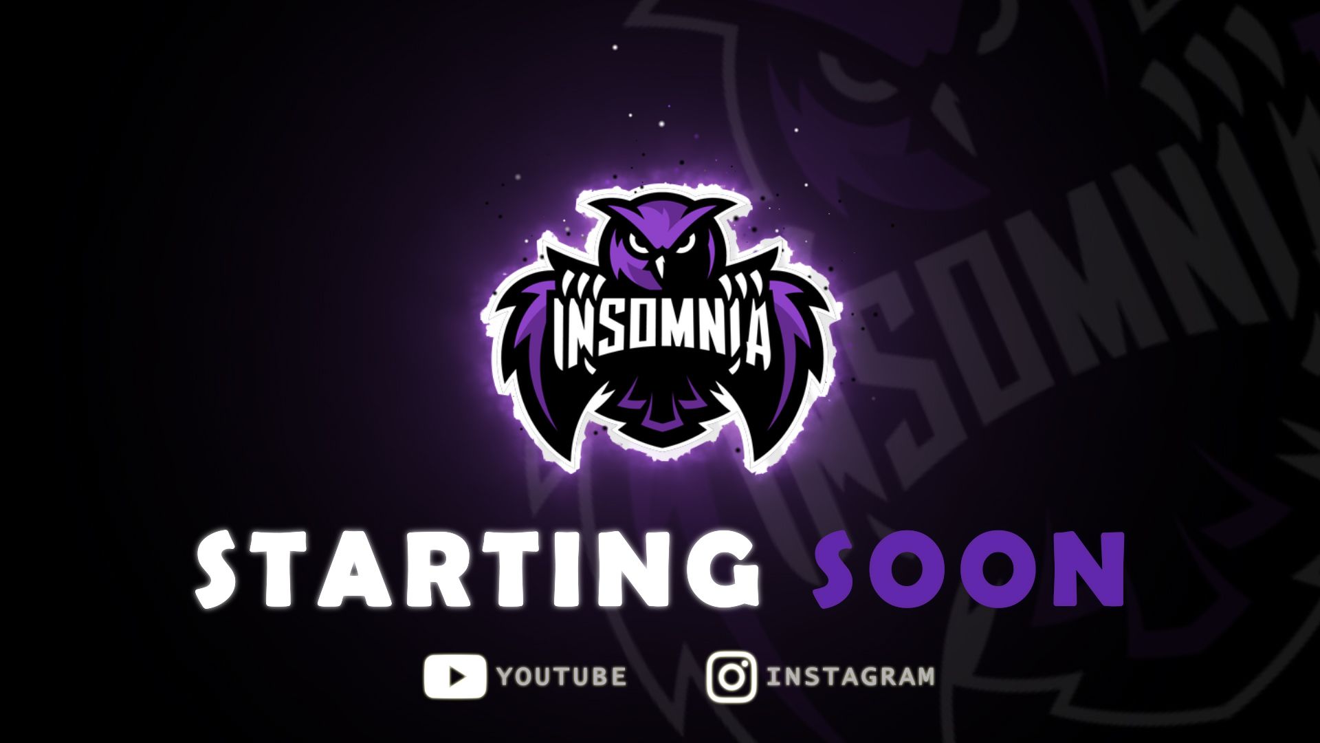twitch starting soon screen