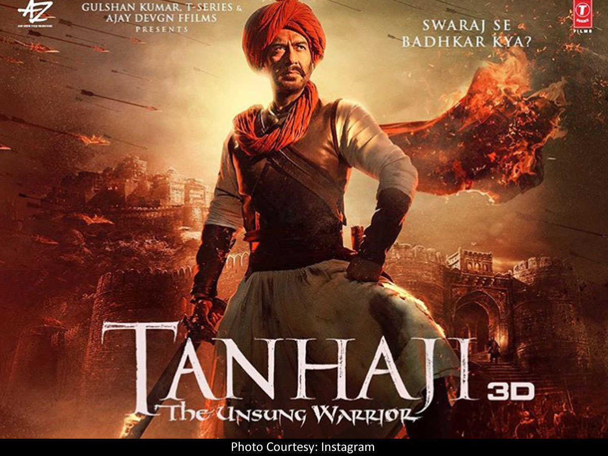 Tanhaji: The Unsung Warrior': Akshay Kumar pens a heartfelt note for “friend” Ajay Devgn as he shares his fiery new poster. Hindi Movie News of India