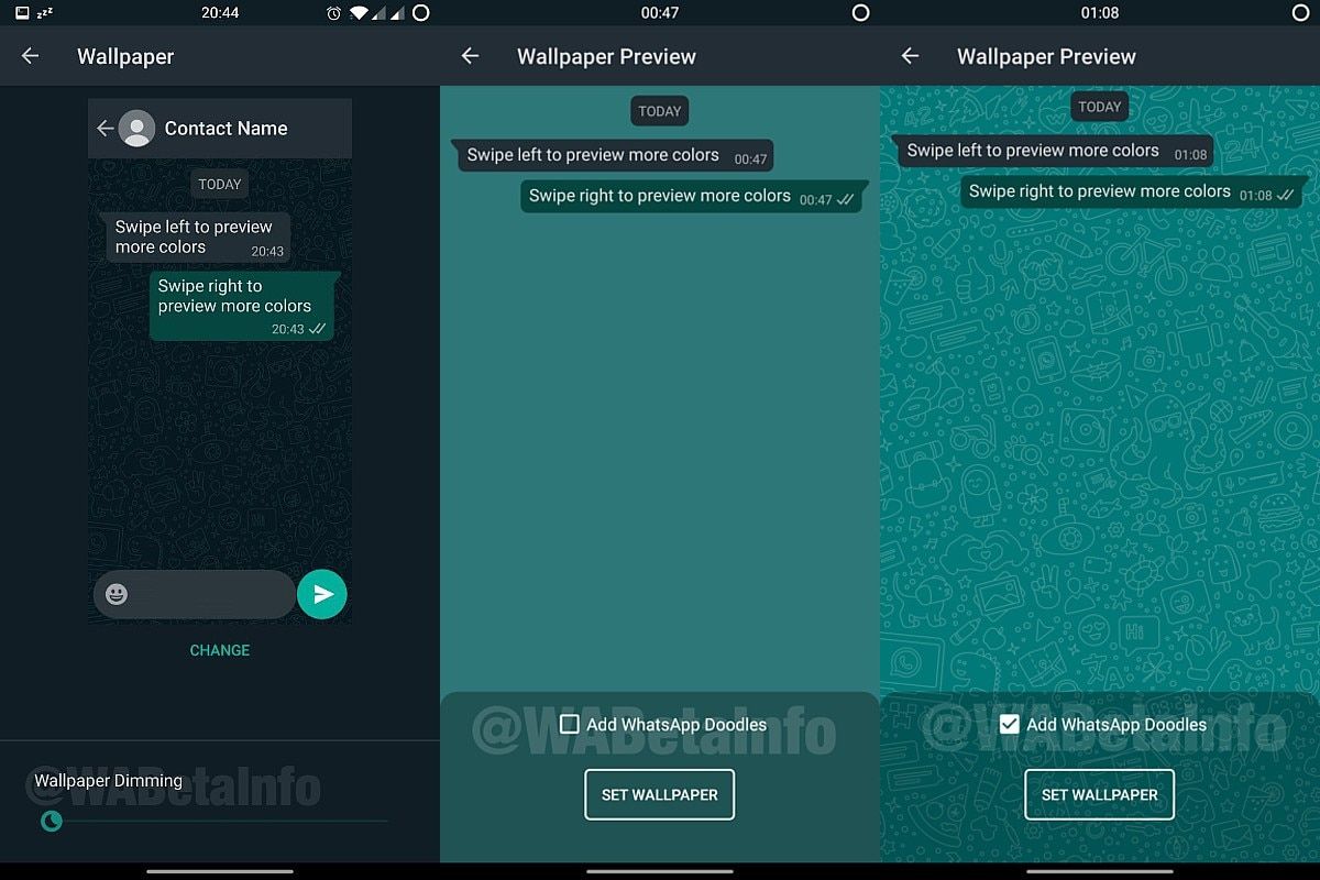 WhatsApp is Bringing Wallpaper Dimming and Doodles to Chat Background in New Update