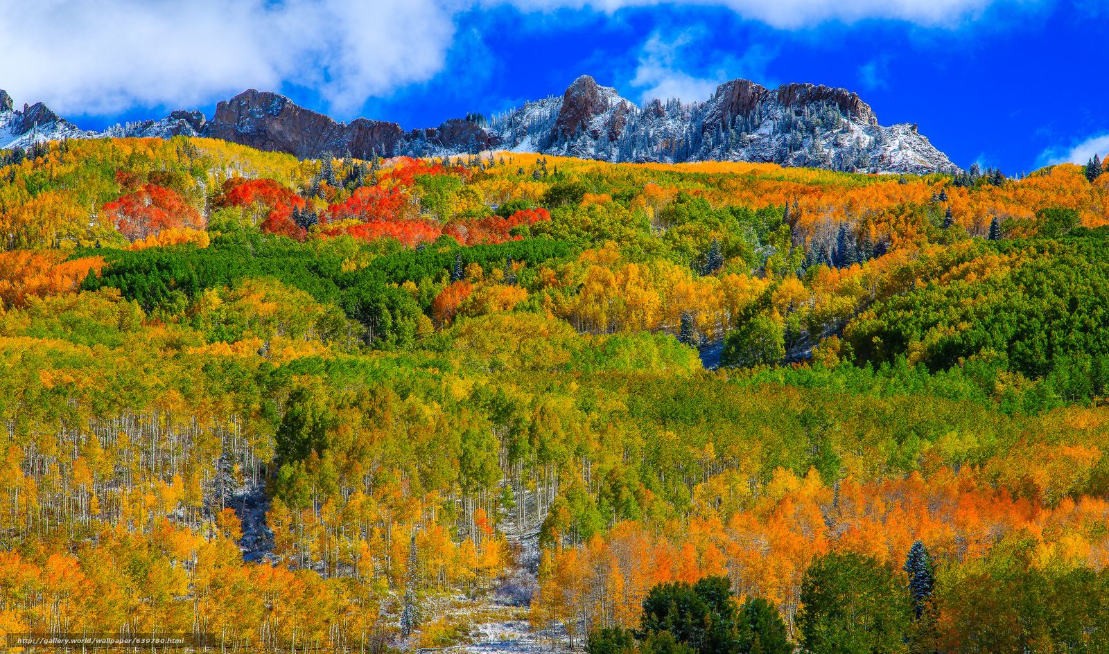 Download wallpaper Kebler Pass, Colorado, autumn, Mountains free desktop wallpaper in the resolution 2048x1208