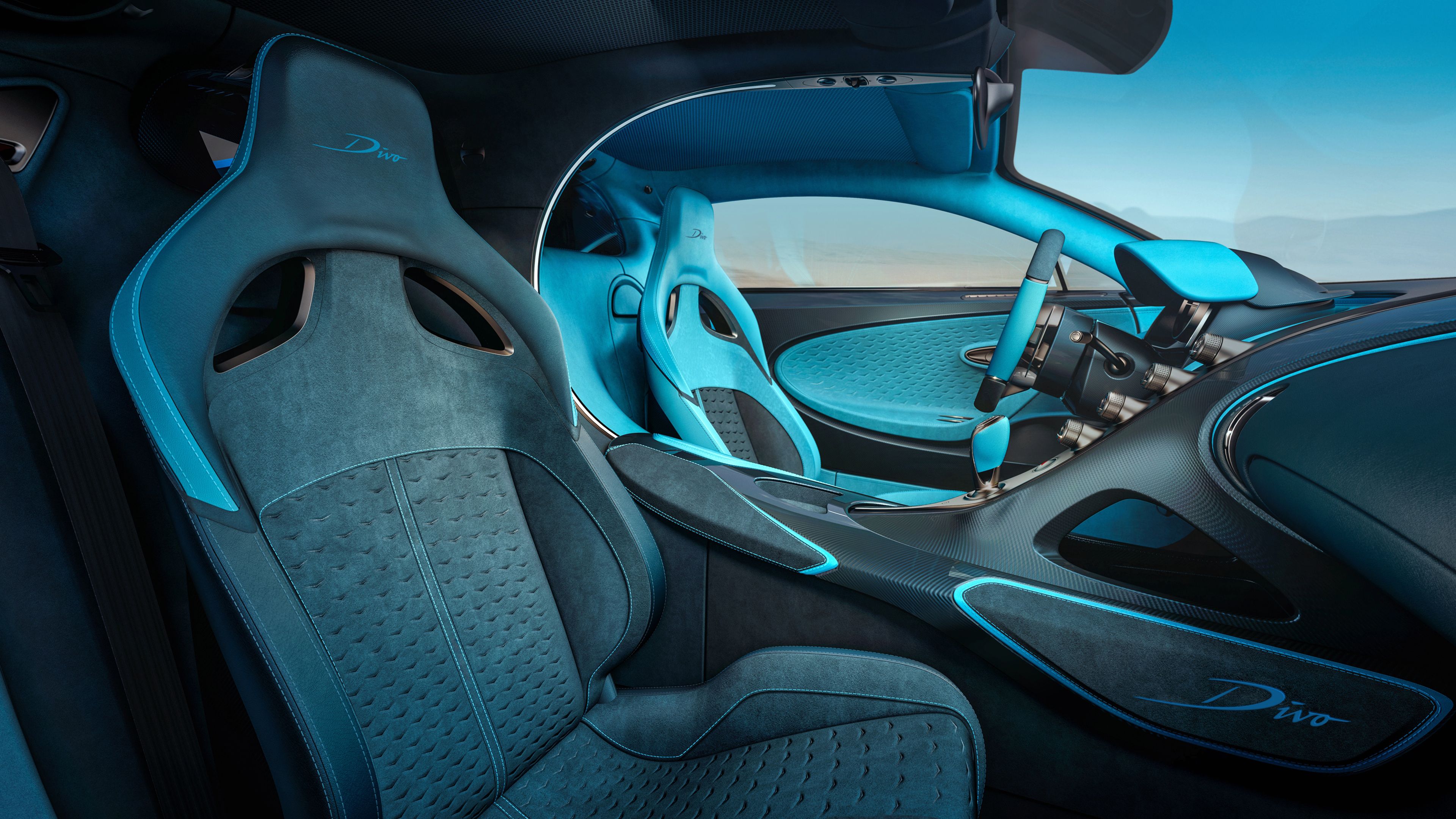 Bugatti Divo 4K Interior Wallpaper. HD Car Wallpaper
