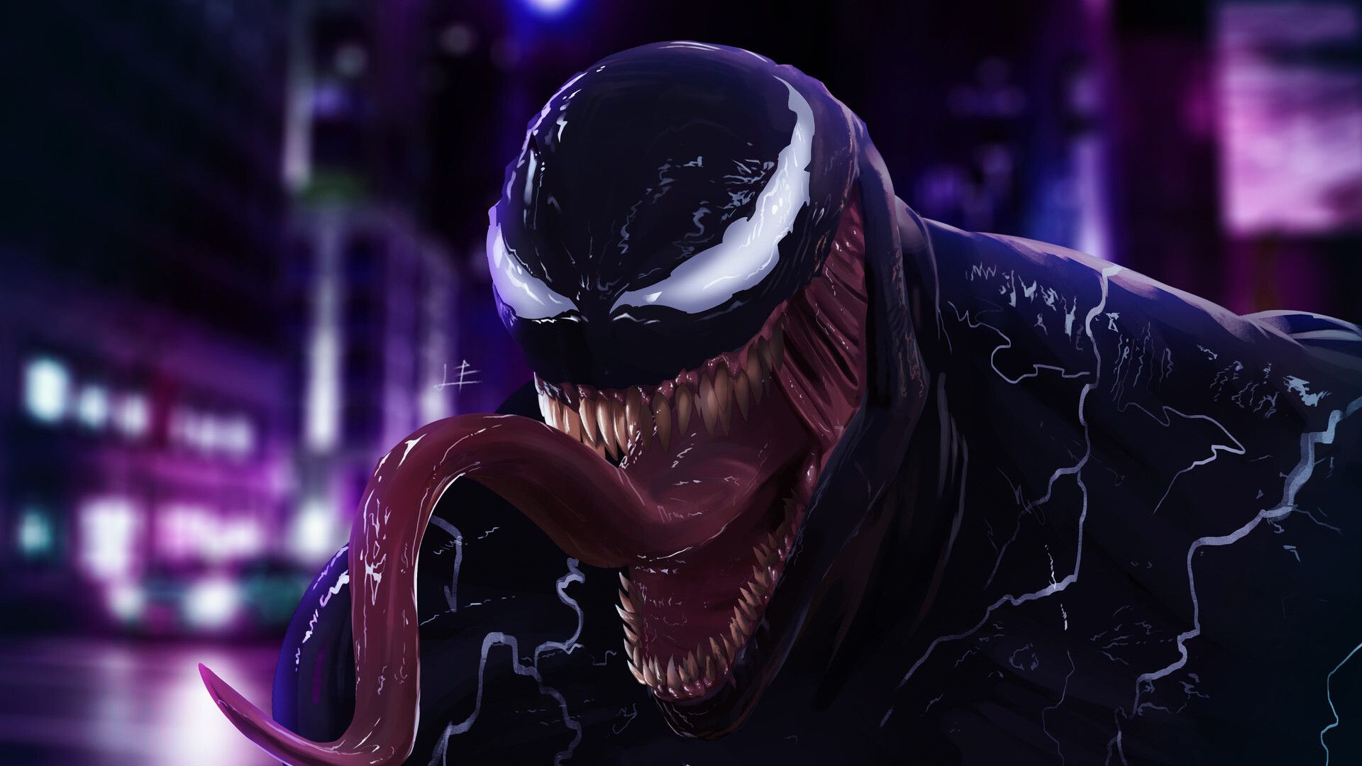 Venom Big Mouth Art Laptop Full HD 1080P HD 4k Wallpaper, Image, Background, Photo and Picture