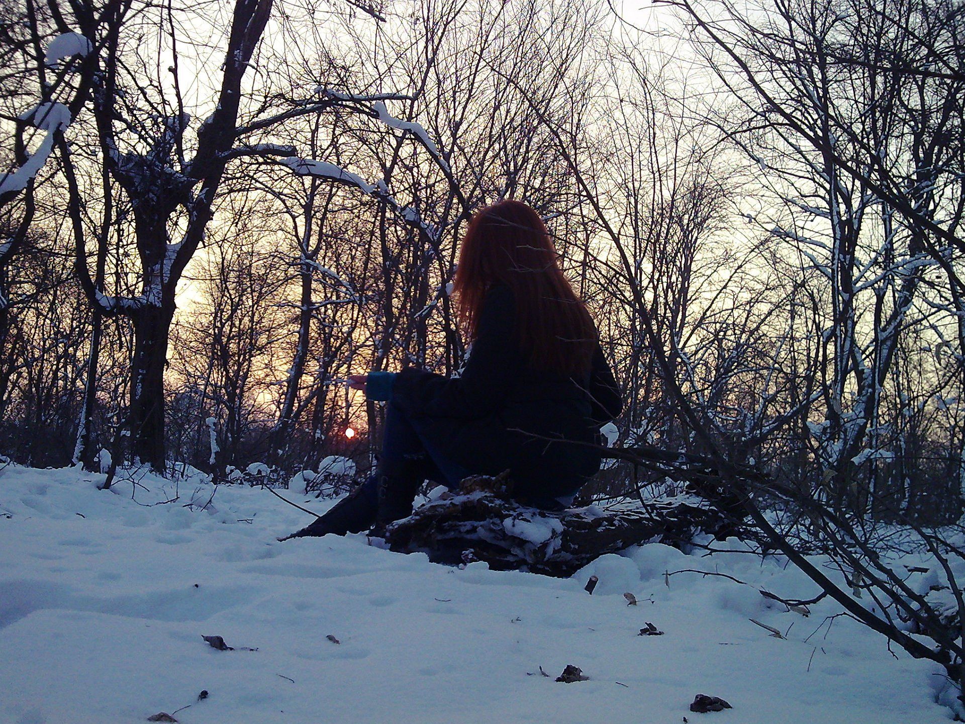 Lonely Mood Sad Alone Sadness Emotion People Loneliness Girls In Winter HD Wallpaper