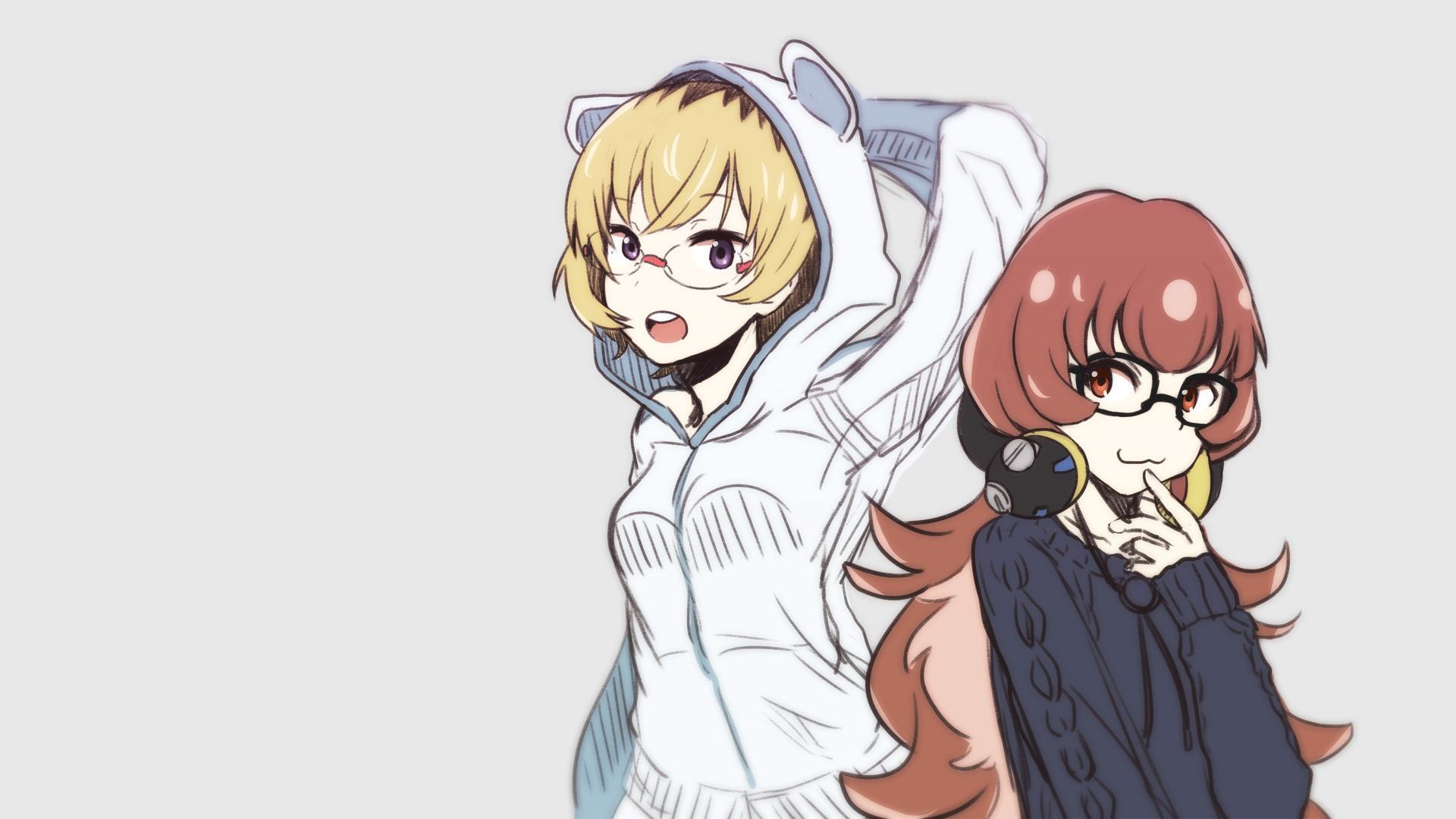 Ito Hikiotani and Meika Daihatsu Computer Wallpaper, Desktop Backgroundx1080. Punch line anime, Full HD wallpaper, High resolution wallpaper