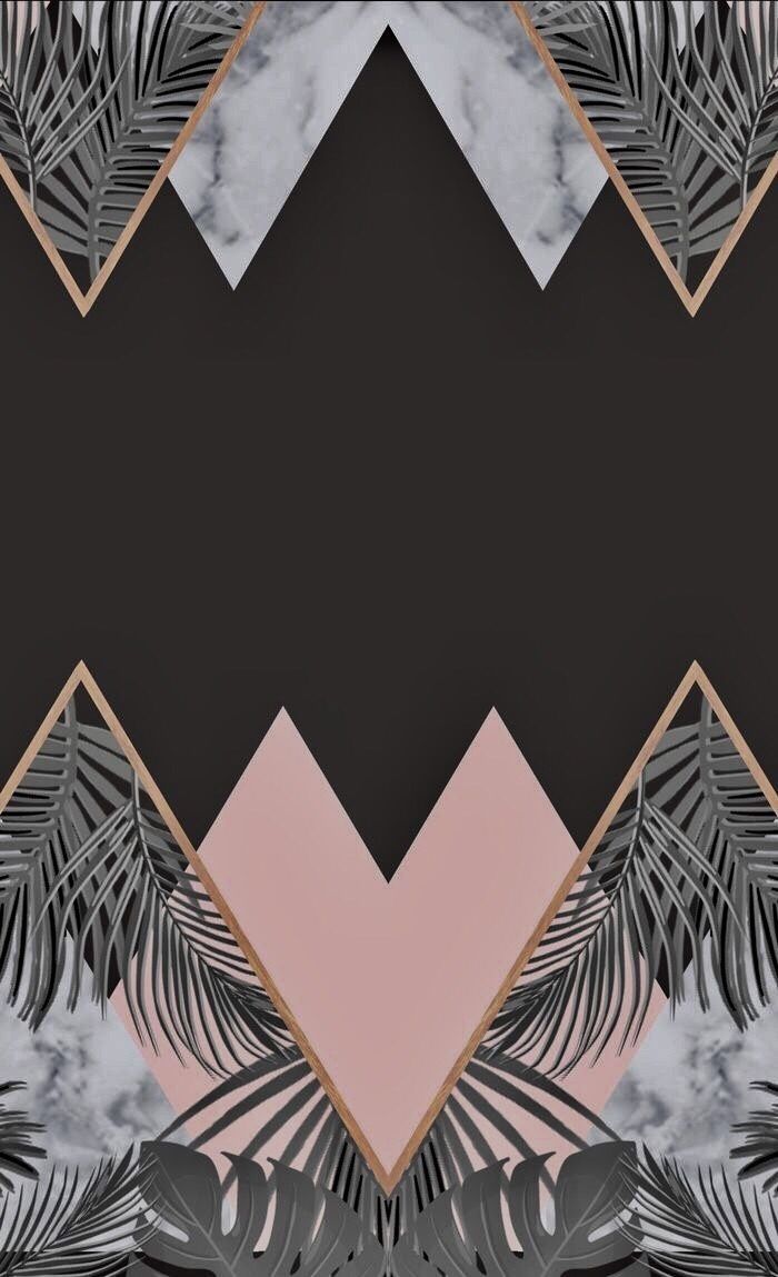 Grey And Rose Gold iPhone Wallpaper