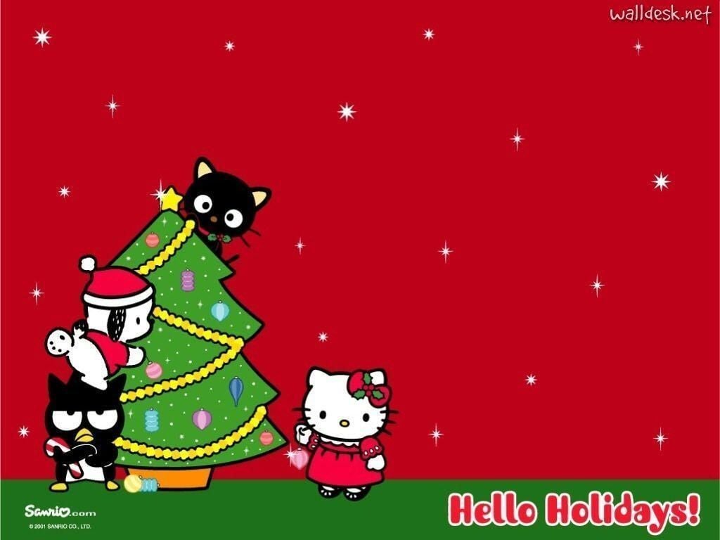 Hello Kitty Christmas Desktop Wallpaper Free Hello Kitty Christmas Desktop Background