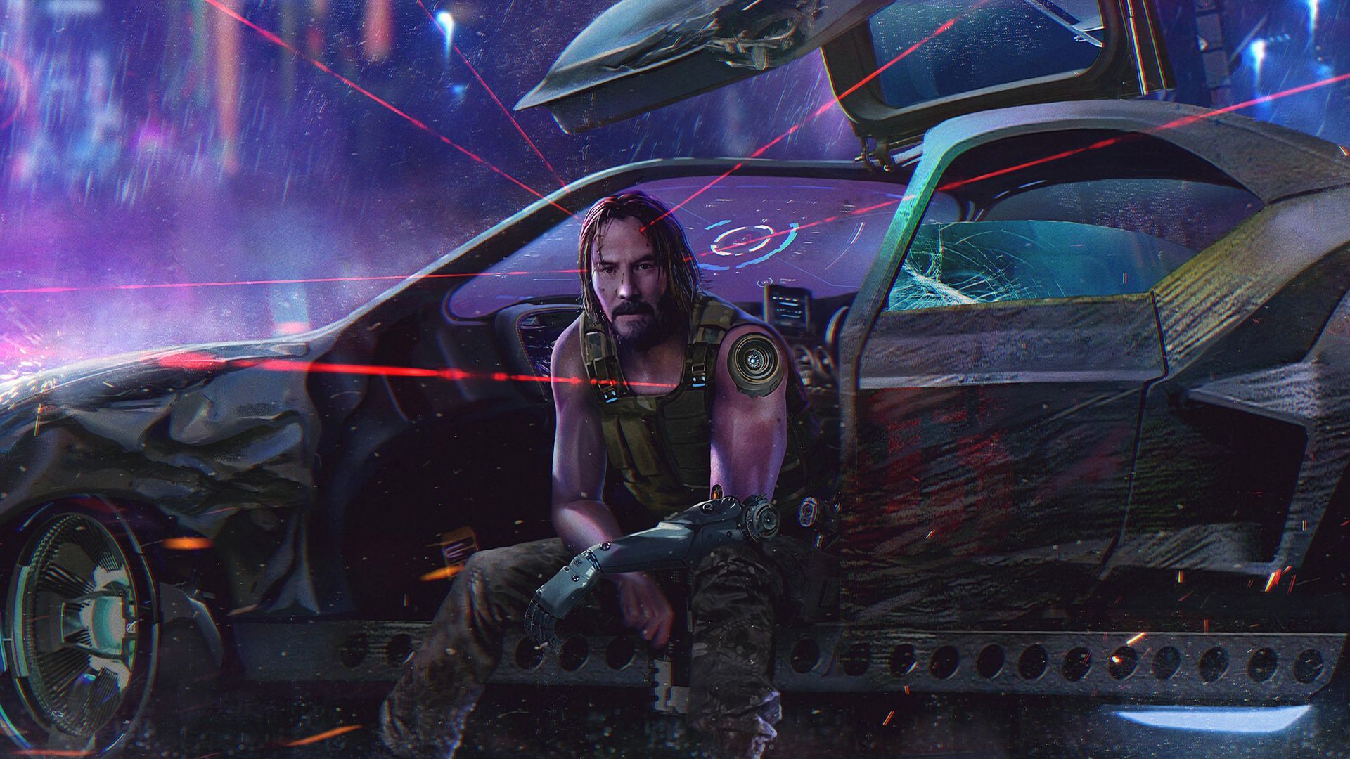 Desktop wallpaper cyberpunk 2077, keanu reeves, video game, 2019, HD image, picture, background, 786903