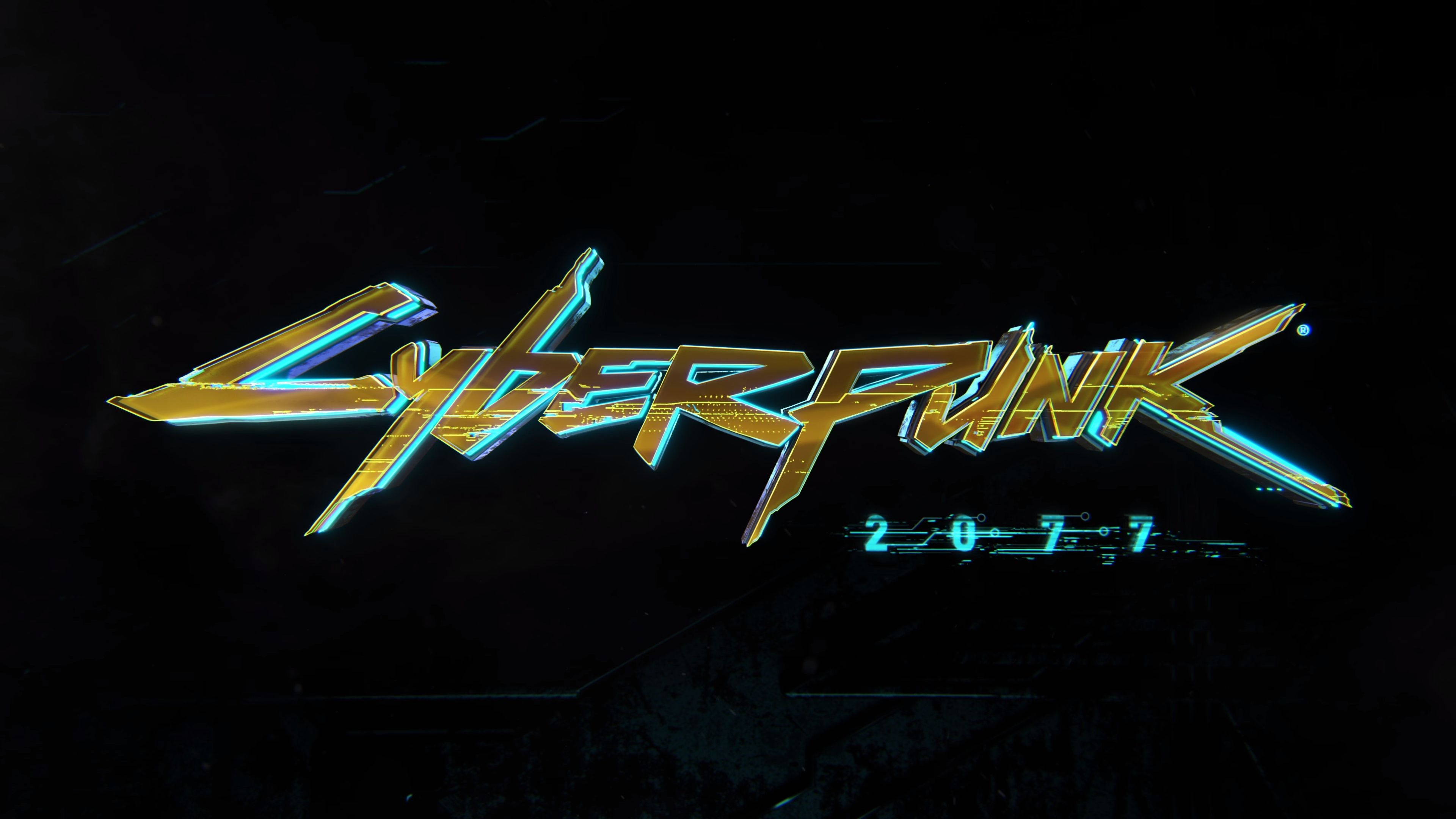 Cyberpunk 2077 Logo Wallpaper 4k Ultra HD