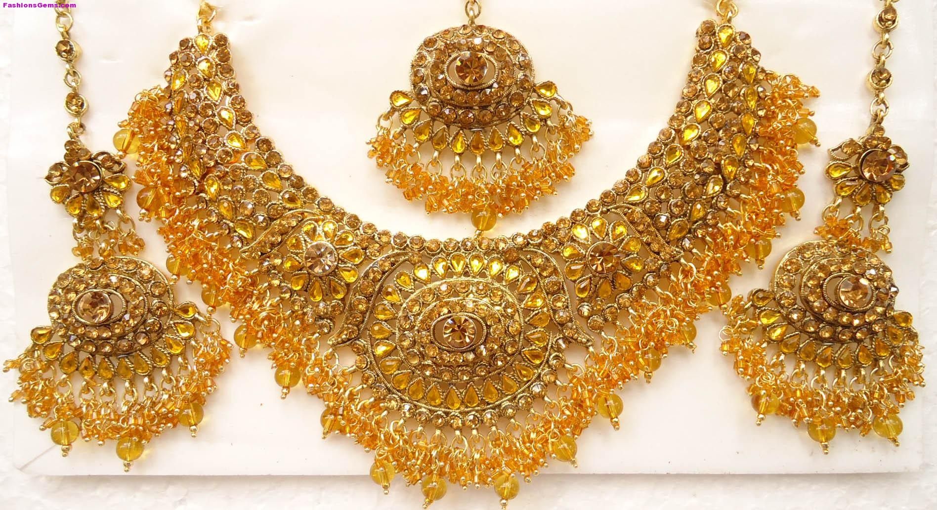 Bridal Jewellery Sets Designs Kundan Gold Pearl Gold Price