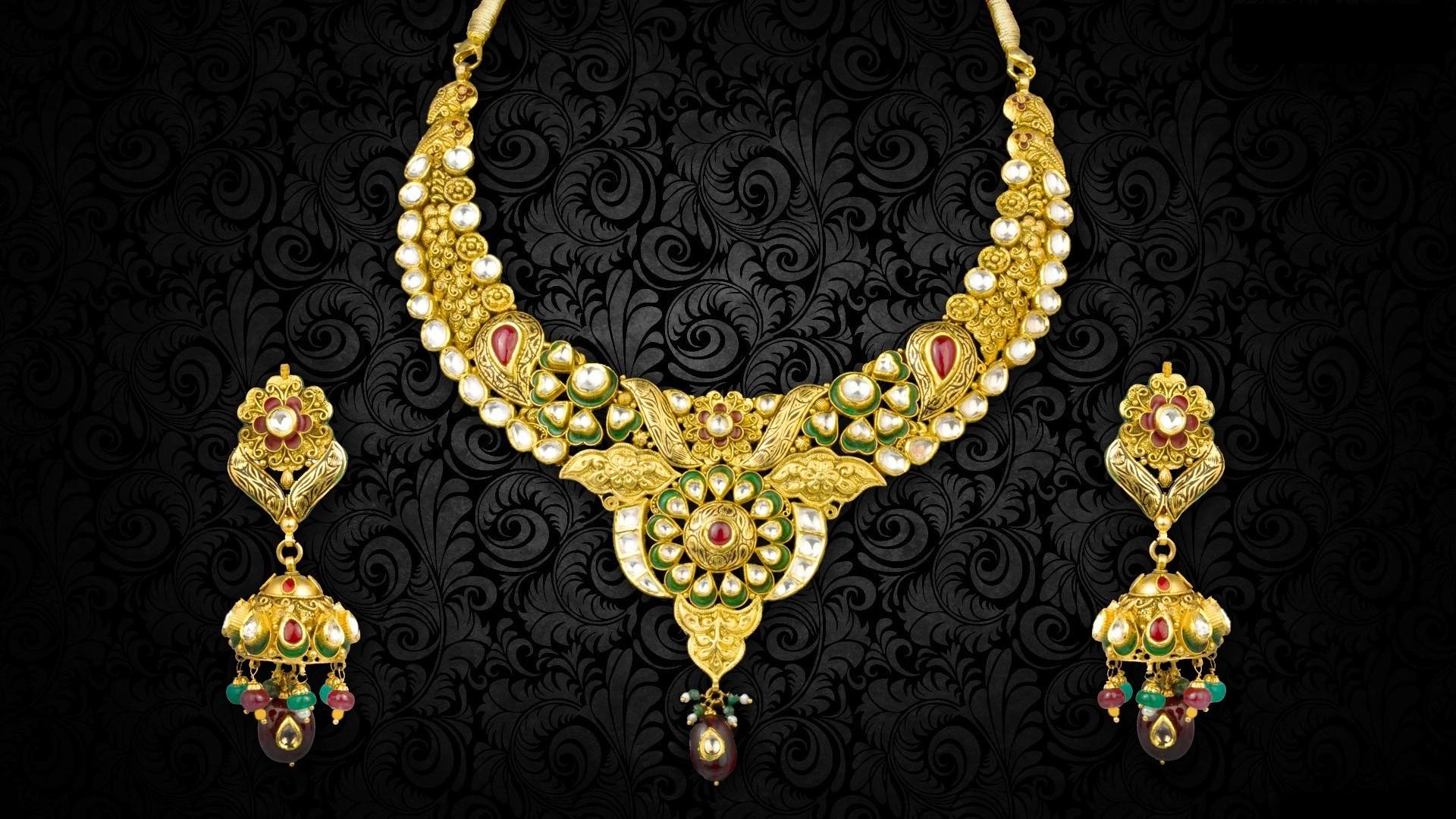 Gold Jewellery Wallpaper Full HD