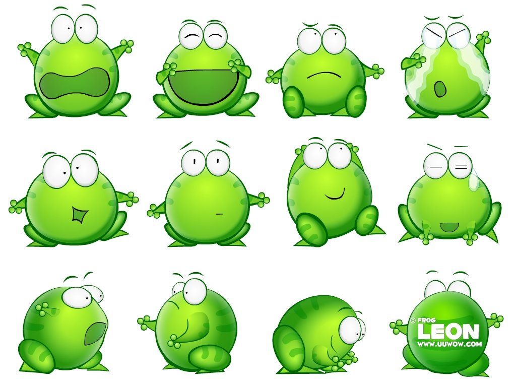 Cartoon Frog Desktop Wallpaper