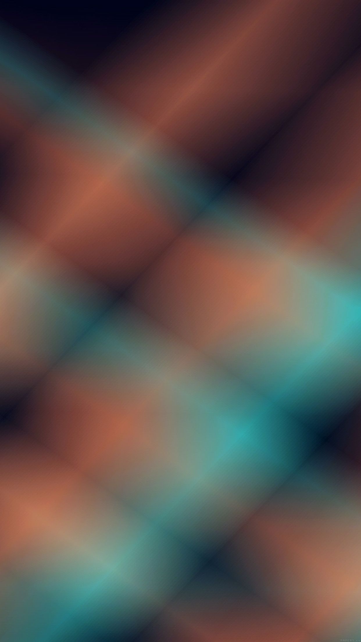 Blurry Lines Dark Orange Pattern
