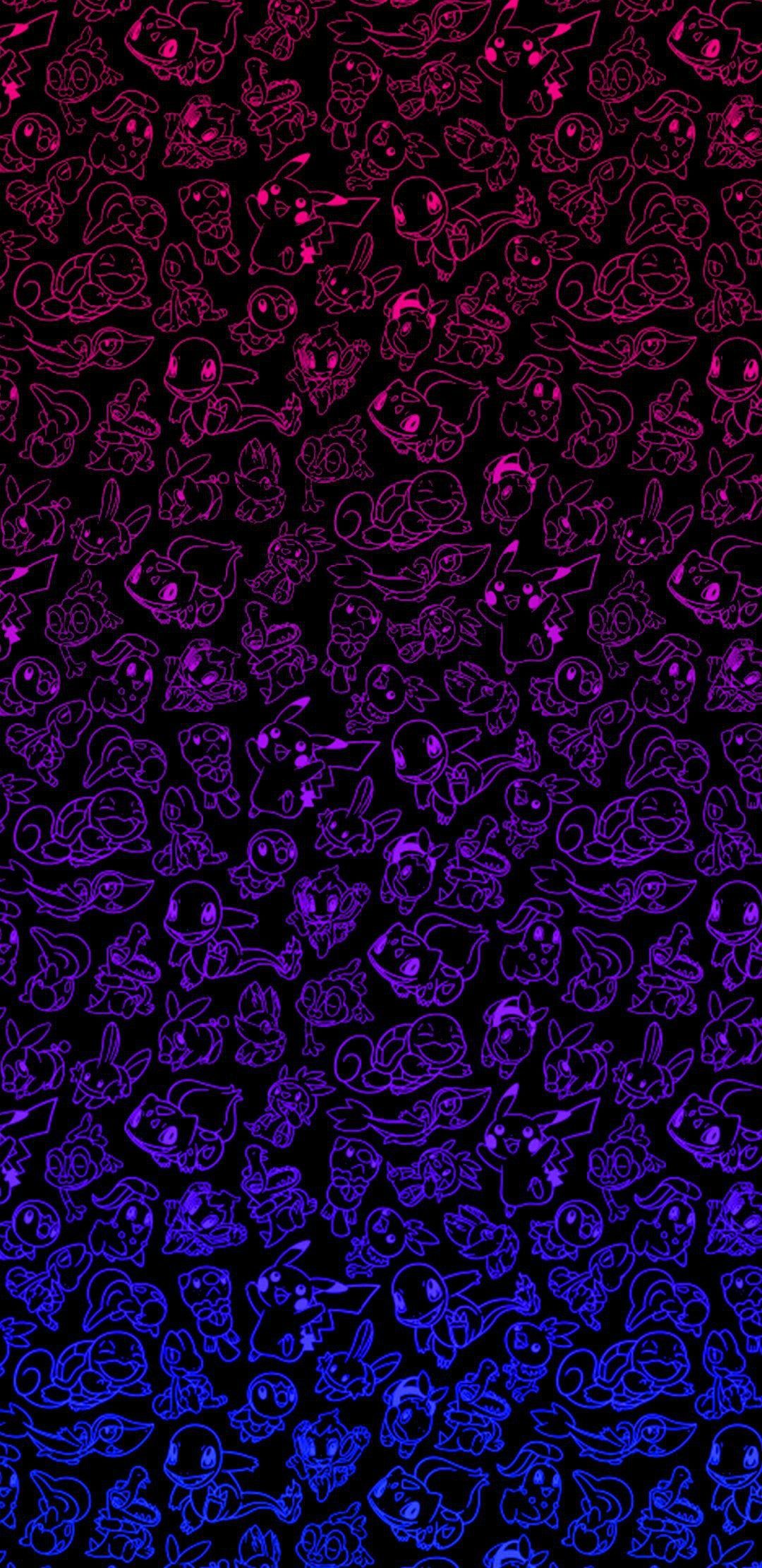 25th Anniversary Pokémon, colourised [1080 X 2220]