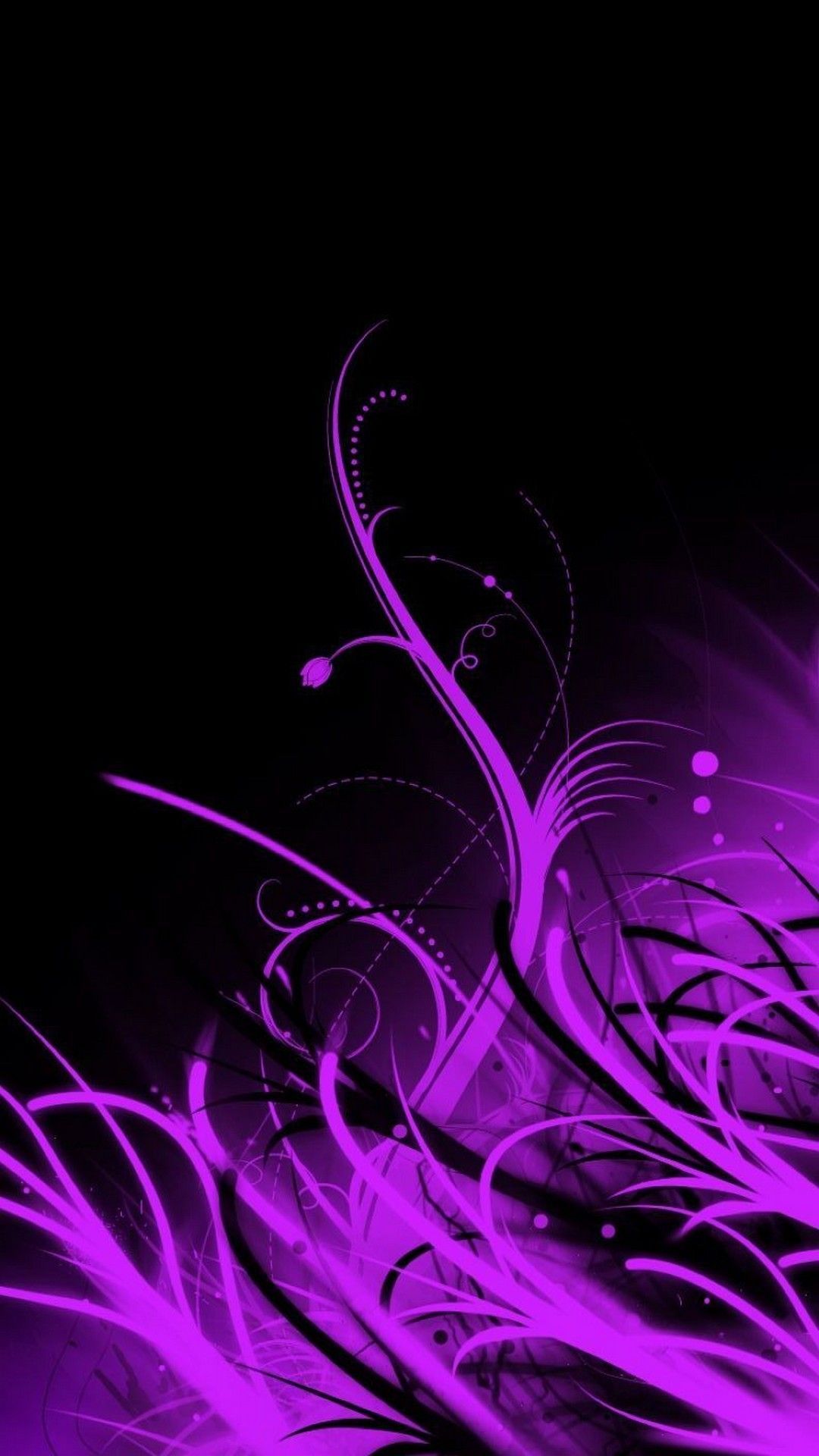 black and purple aesthetic wallpaper