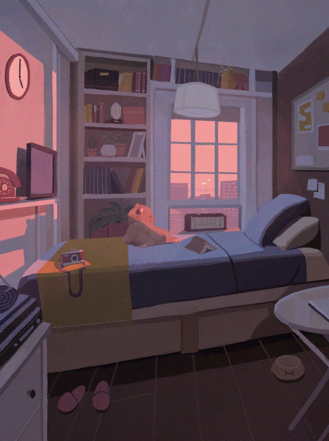 ayumi on Twitter. Aesthetic bedroom, Environment concept art, Aesthetic anime