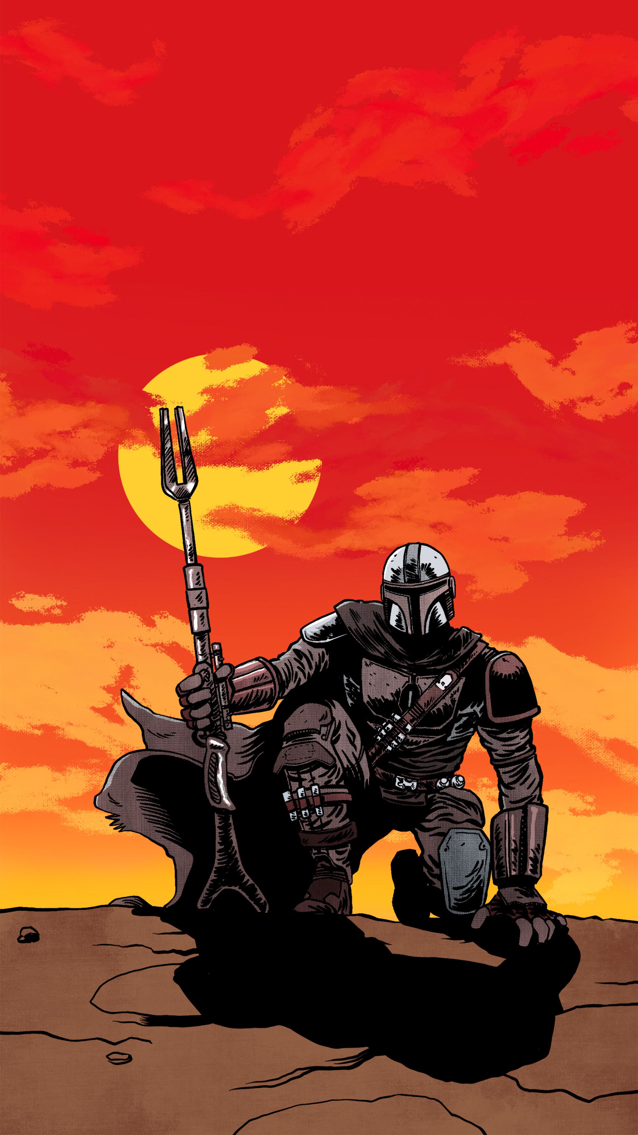 The Mandalorian Artwork Wallpaper, 28 The Mandalorian Wallpaper And Background Download HD Wallpaper Of The Mandalorian