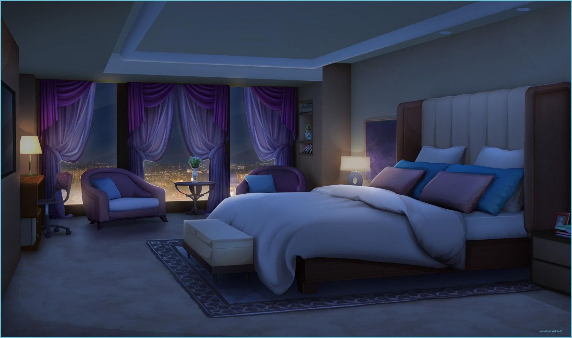 Anime Apartment Bedroom Background HD bedroom background