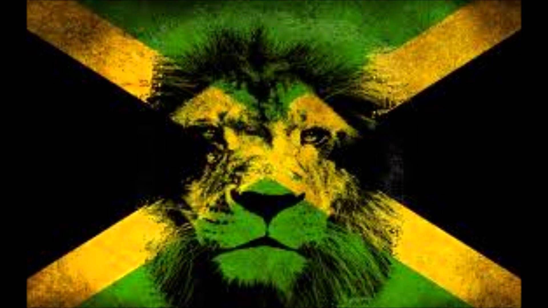 Lion Wallpaper Jamaican Flag