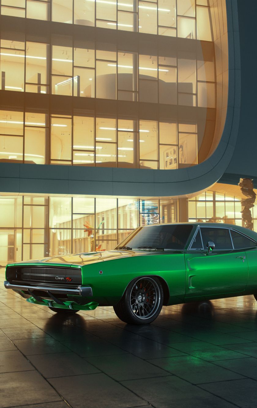 Download 1969 Dodge Charger, classic, muscle car wallpaper, 840x iPhone iPhone 5S, iPhone 5C, iPod Touch