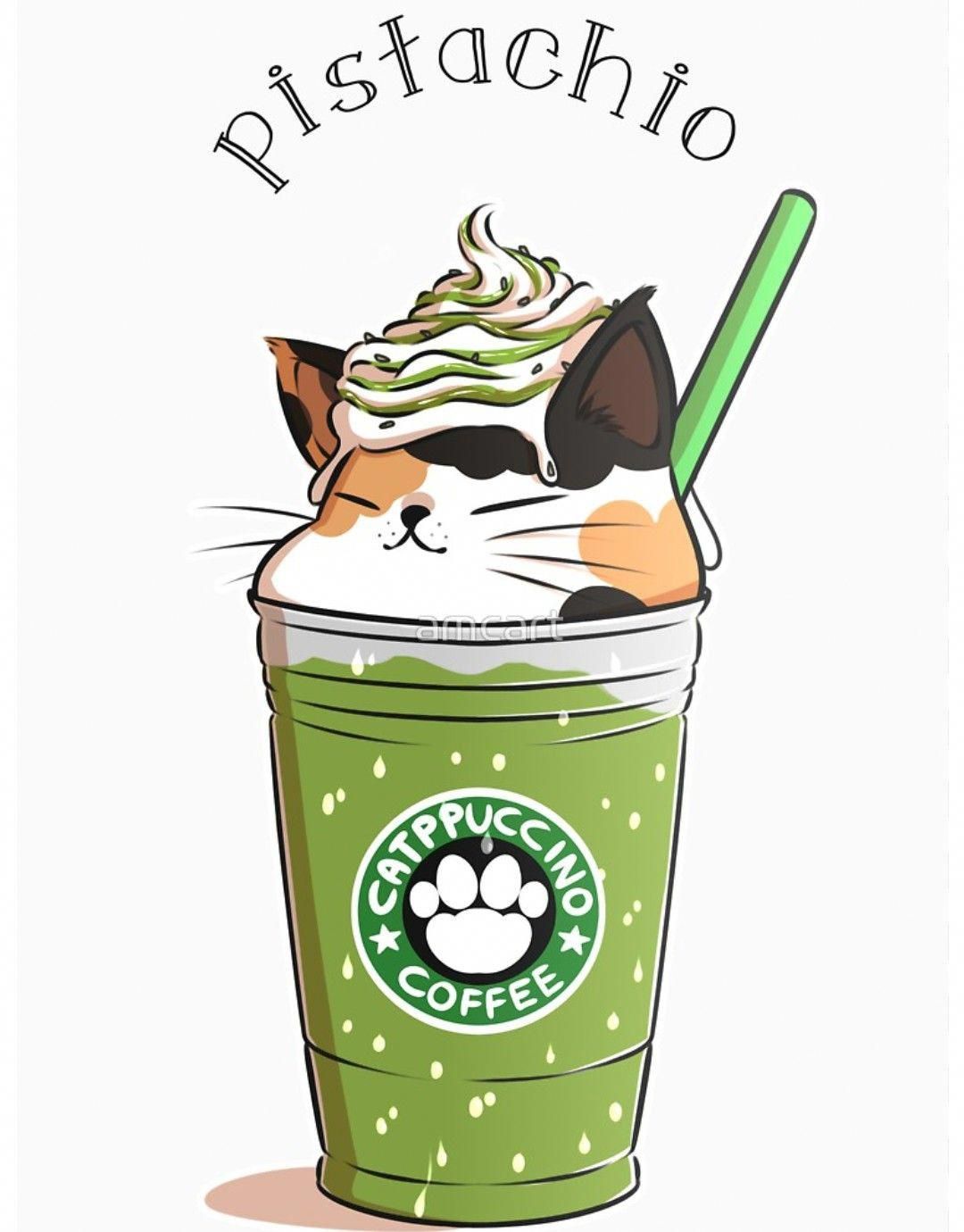 Pistachio flavour #EspressoMachines. Cute animal drawings kawaii, Cute kawaii drawings, Cute food drawings