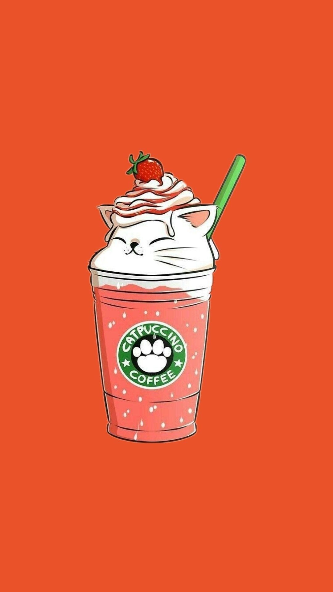 Каты. Starbucks wallpaper, Cute kawaii drawings, Cute food drawings