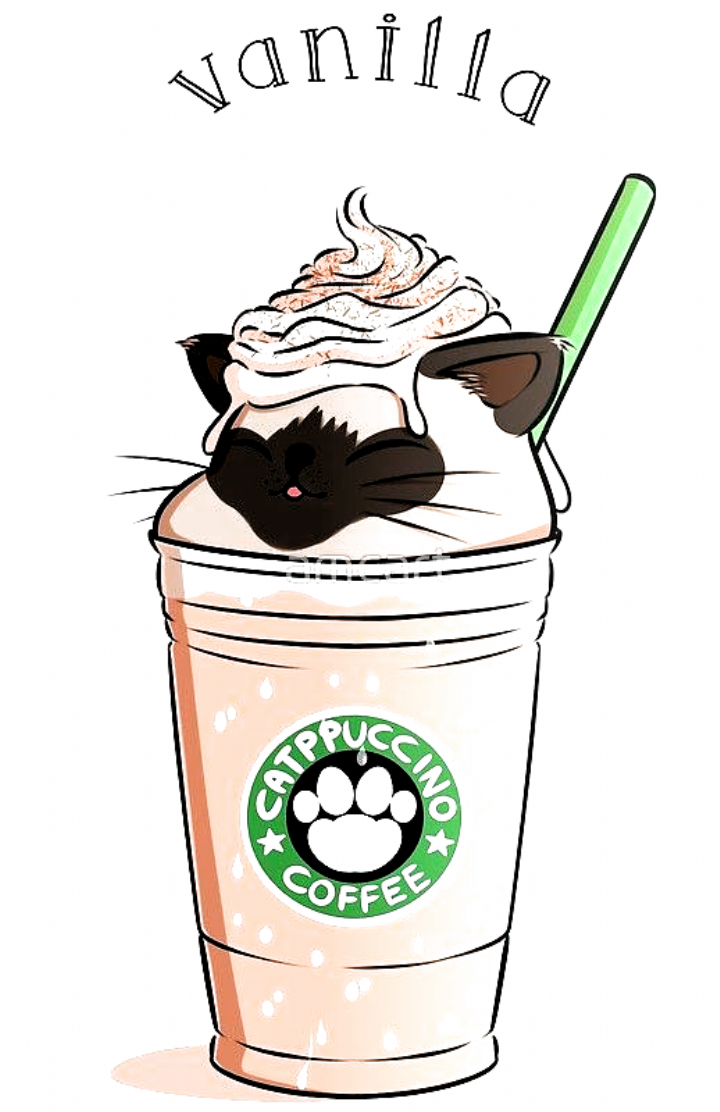 Ein Vanille CATpuccino Für Ihre Morgenroutine Und Ihr Glück ! • Millionen. állatokq #áll. Cute Food Drawings, Kawaii Drawings, Morning Routine
