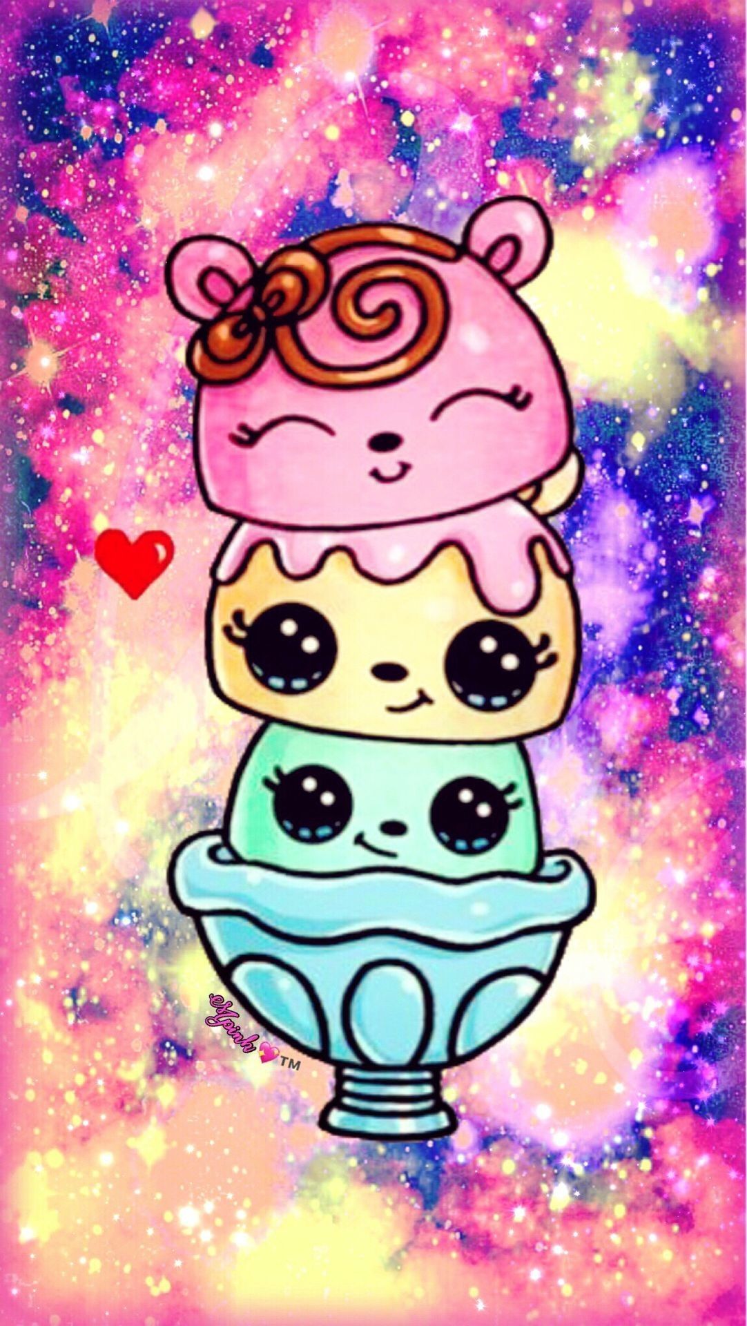Kawaii Animal Food Wallpaper