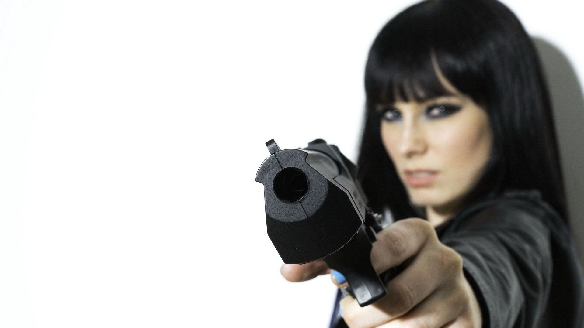 Girl With The Gun HD Wallpaper