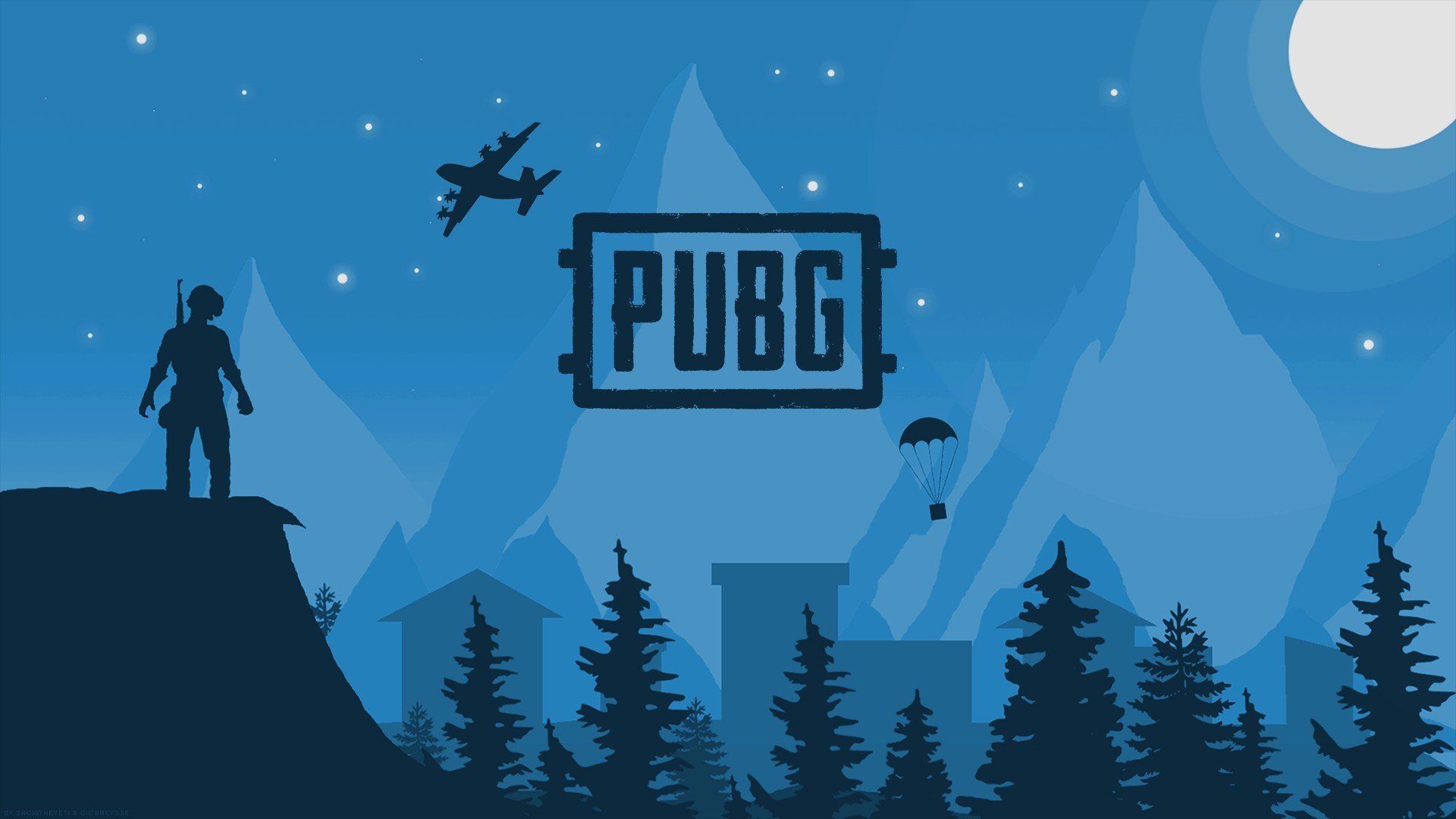 Game Pubg Blue Night Game Play Wallpaper
