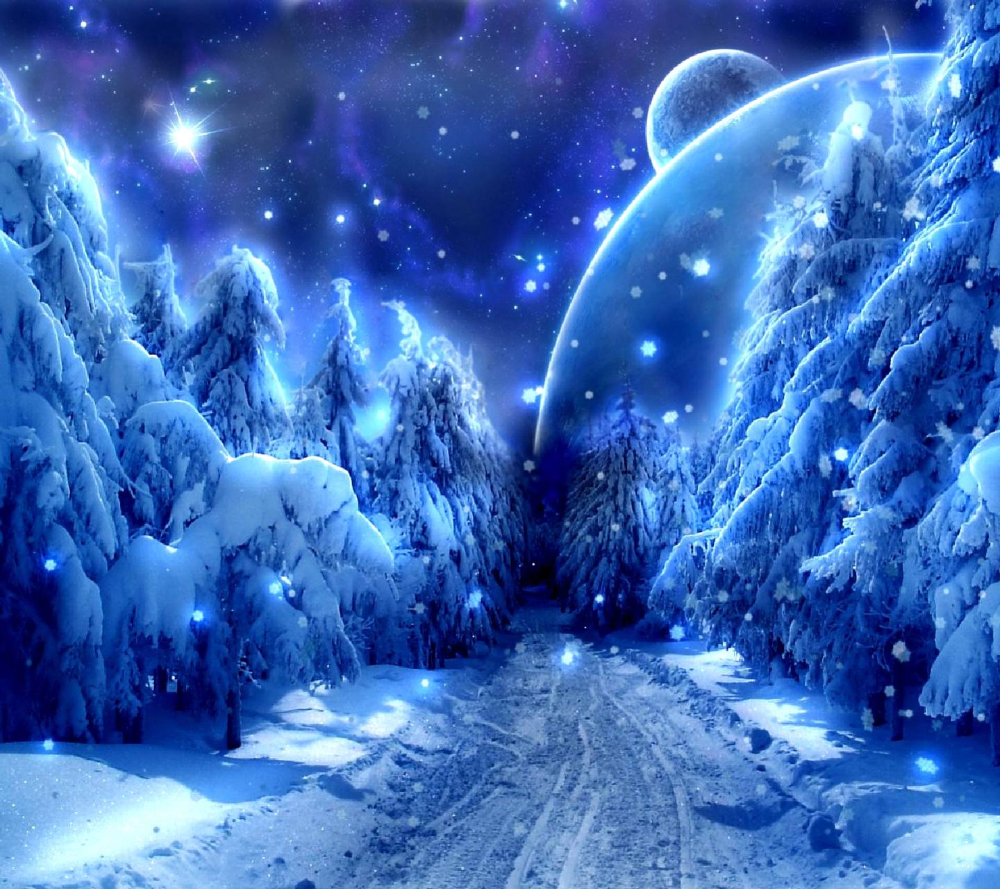 Magical Snow Wallpaper Free Magical Snow Background
