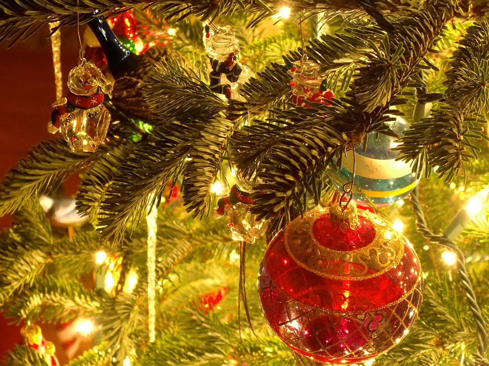 Christmas Tree Ornaments Wallpaper Christmas Holidays Wallpaper in jpg format for free download