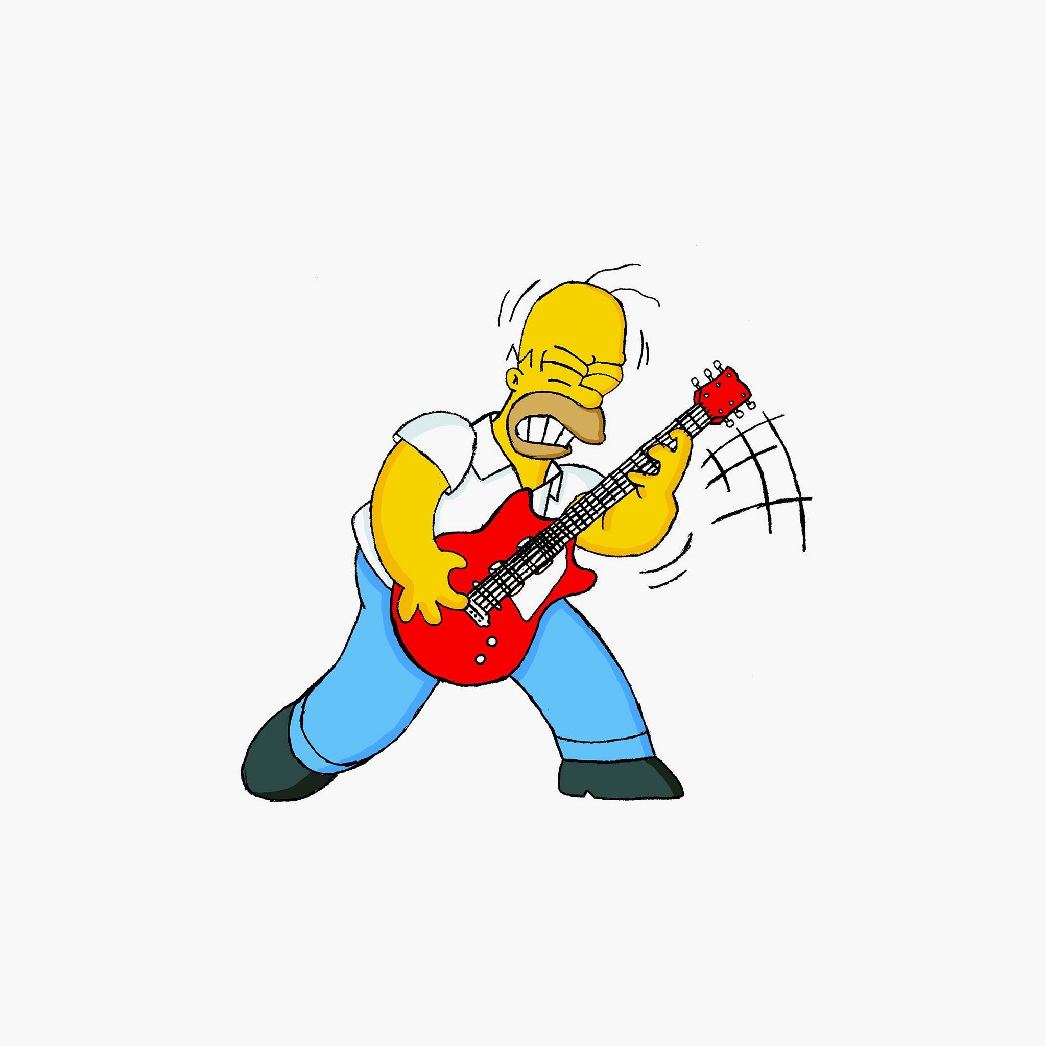 cartoon rock guitarist