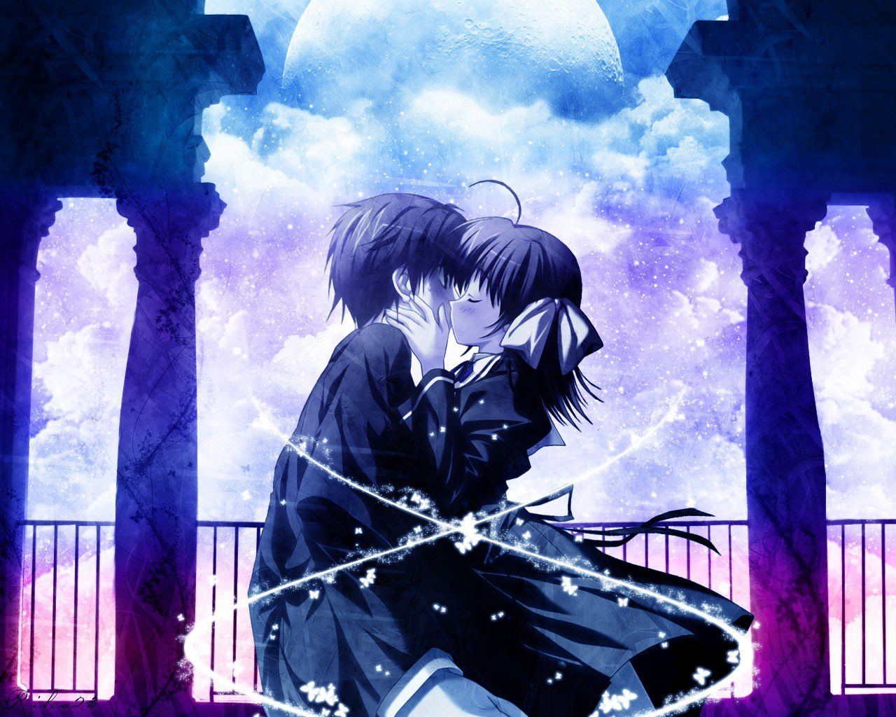 Romantic Anime Wallpaper on .wallpaperafari.com