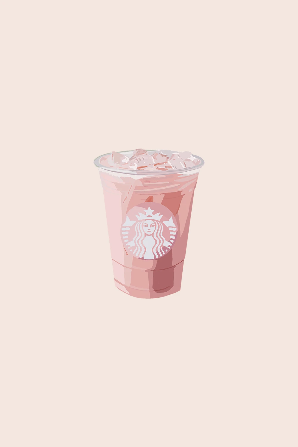 Pink Drink II. Starbucks wallpaper, Digital sticker, iPhone wallpaper tumblr aesthetic