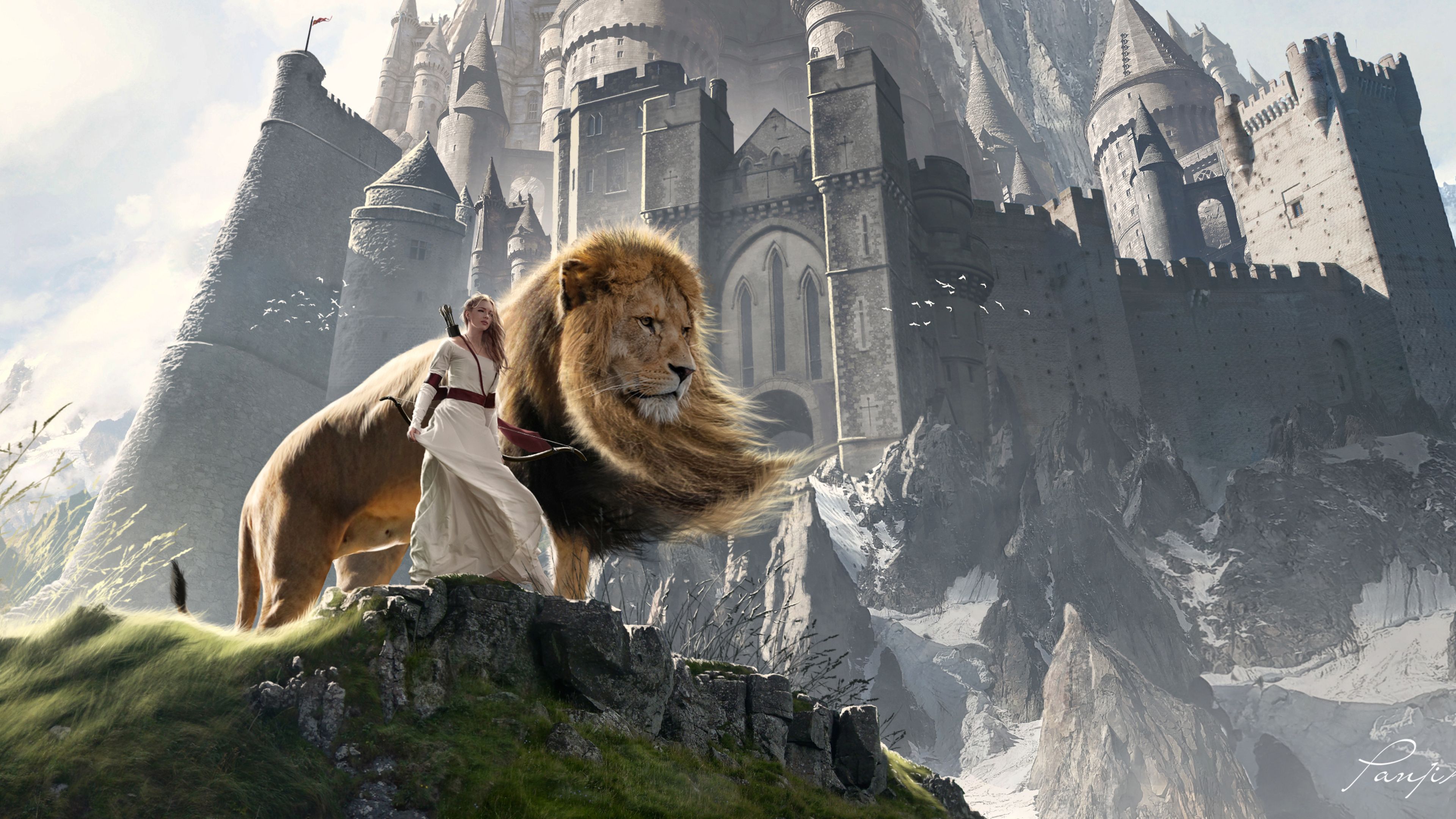 Susan And Aslan The Chronicles Of Narnia Extended 4k Narnia Wallpaper, Lion Wallpaper, Hd Wallpaper, Fantasy Wallpa. Chronicles Of Narnia, Narnia, Aslan Narnia