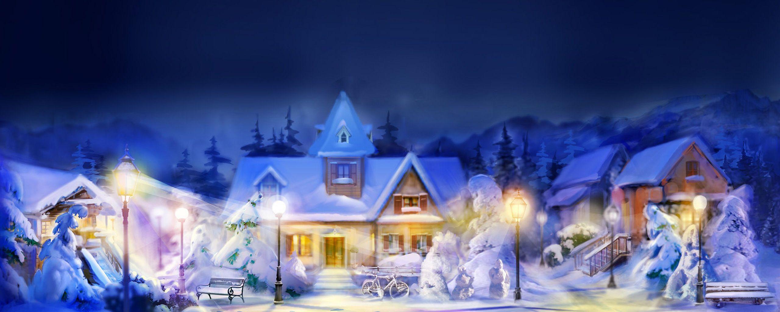 Panoramic Christmas Wallpapers - Wallpaper Cave