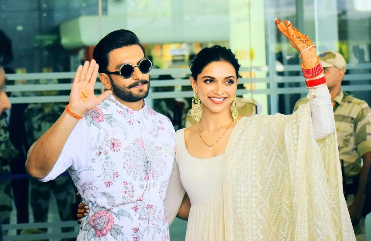 First image of Deepika Padukone and Ranveer Singh from the Bengaluru International Airport