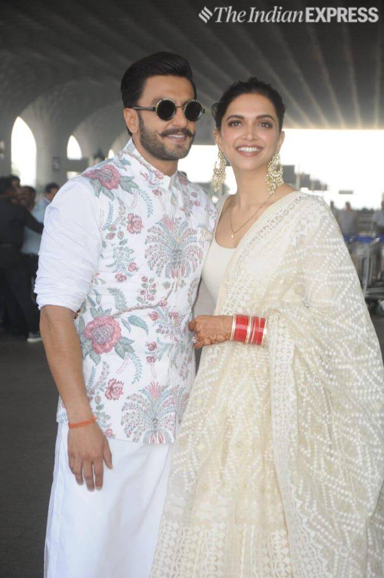 Deepika Padukone and Ranveer Singh cut a pretty picture in Sabyasachi outfits; see pics. Lifestyle News, The Indian Express