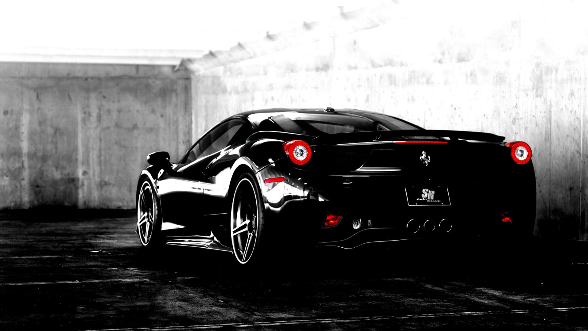 Free Black Ferrari Wallpaper at Cars Monodomo
