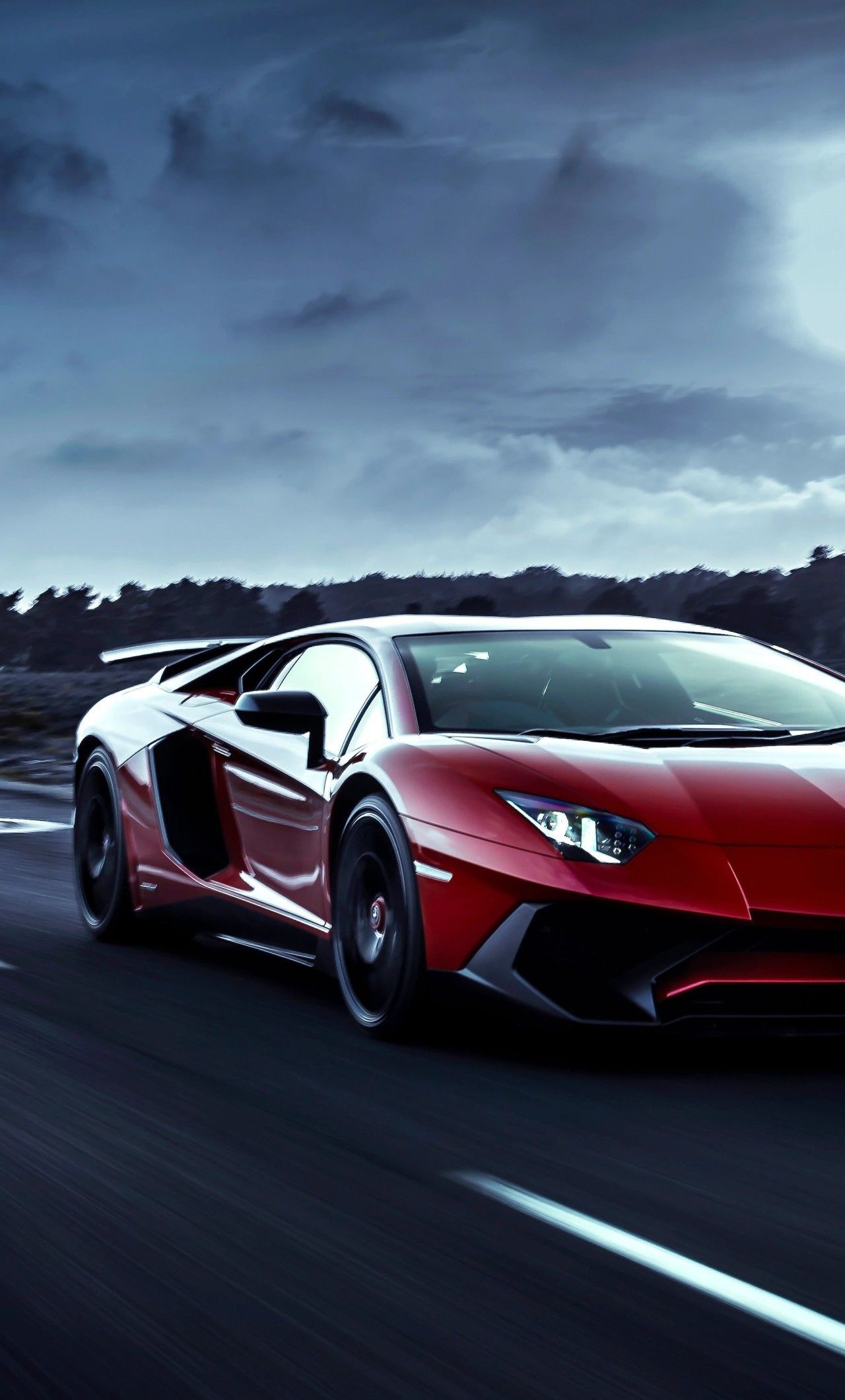 iPhone Lamborghini Aventador Red