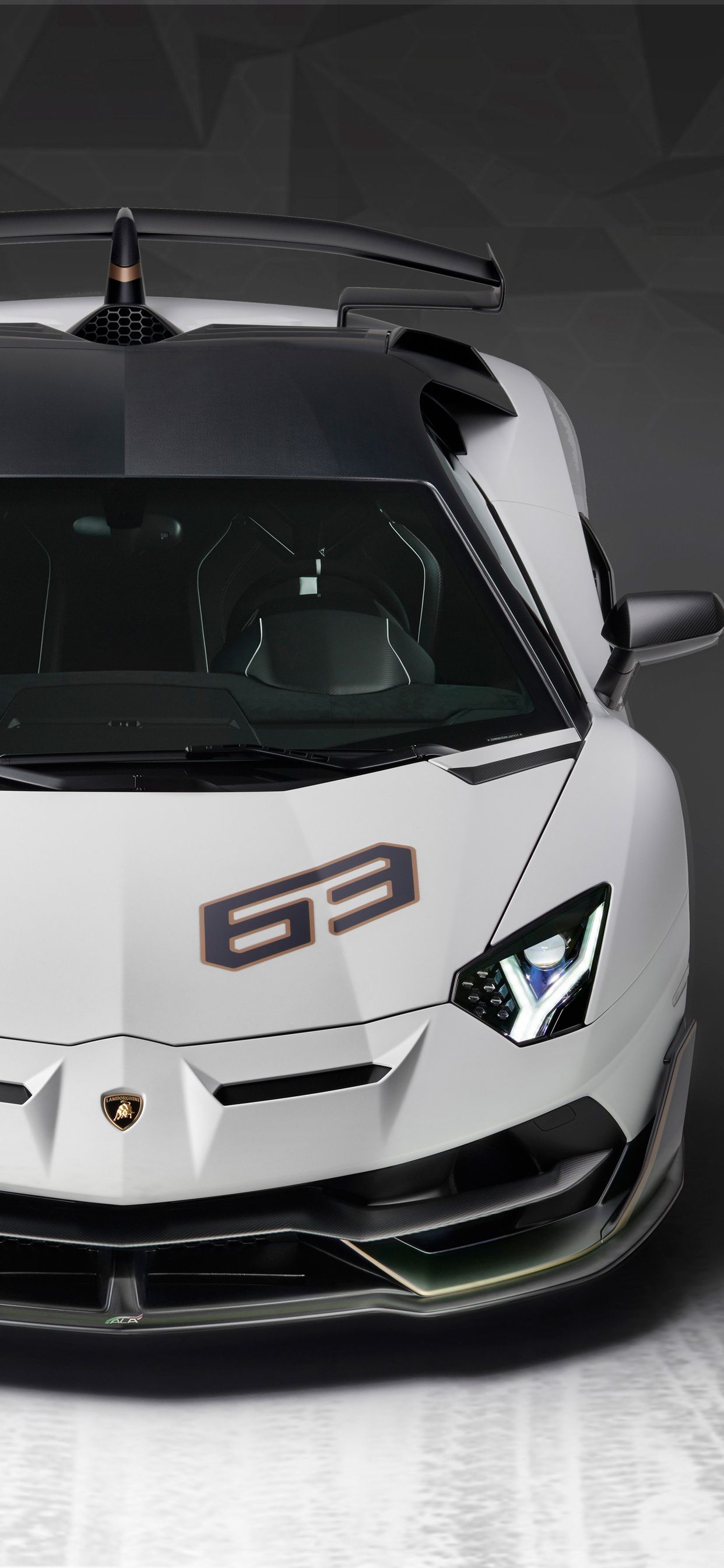 Lamborghini Aventador SVJ 63 2018 iPhone XS MAX HD 4k Wallpaper, Image, Background, Photo and Picture